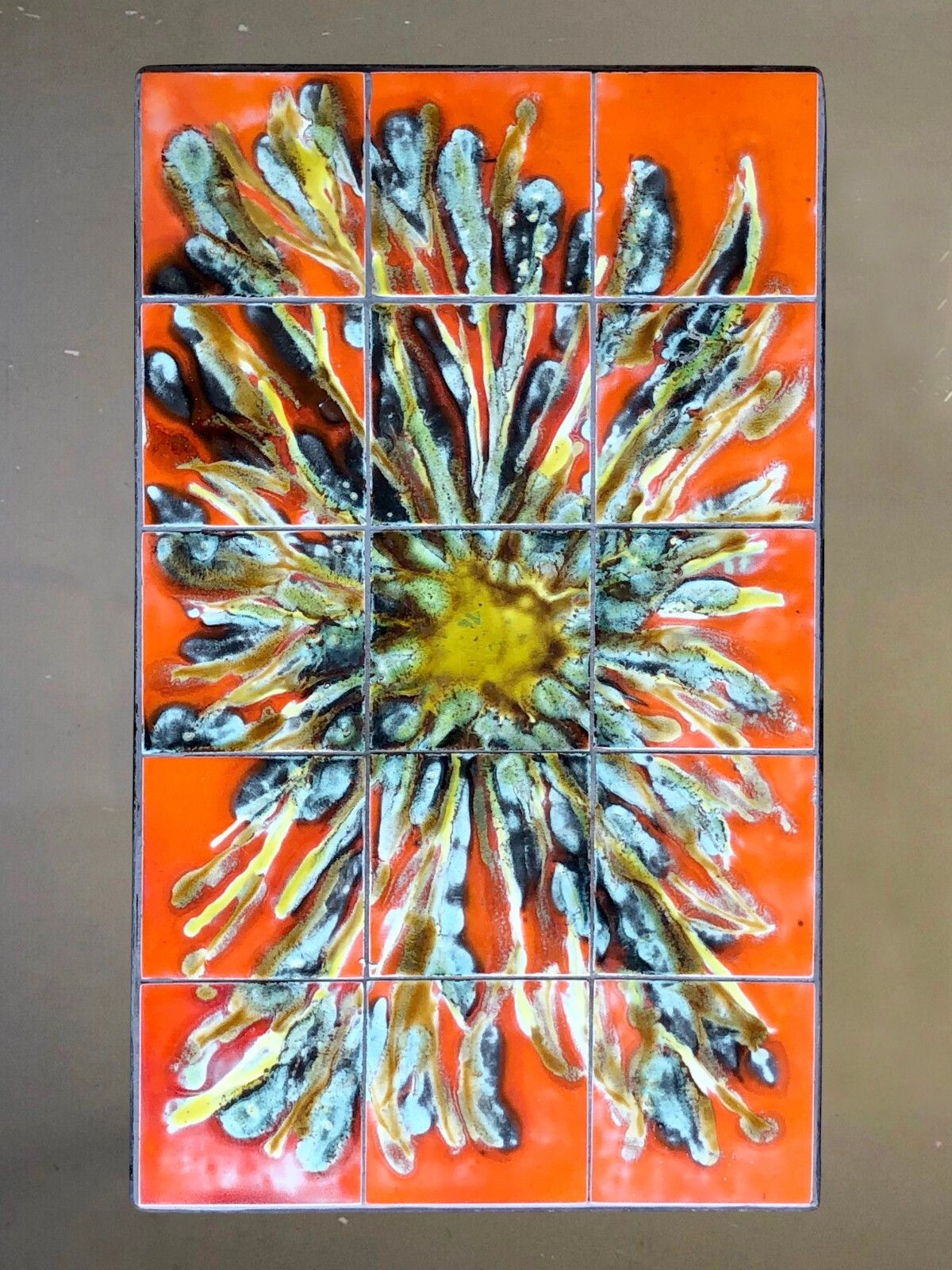 1950 Vallauris Modernist Abstraction Lyrical Ceramic Bass Table Belarti photo furniture