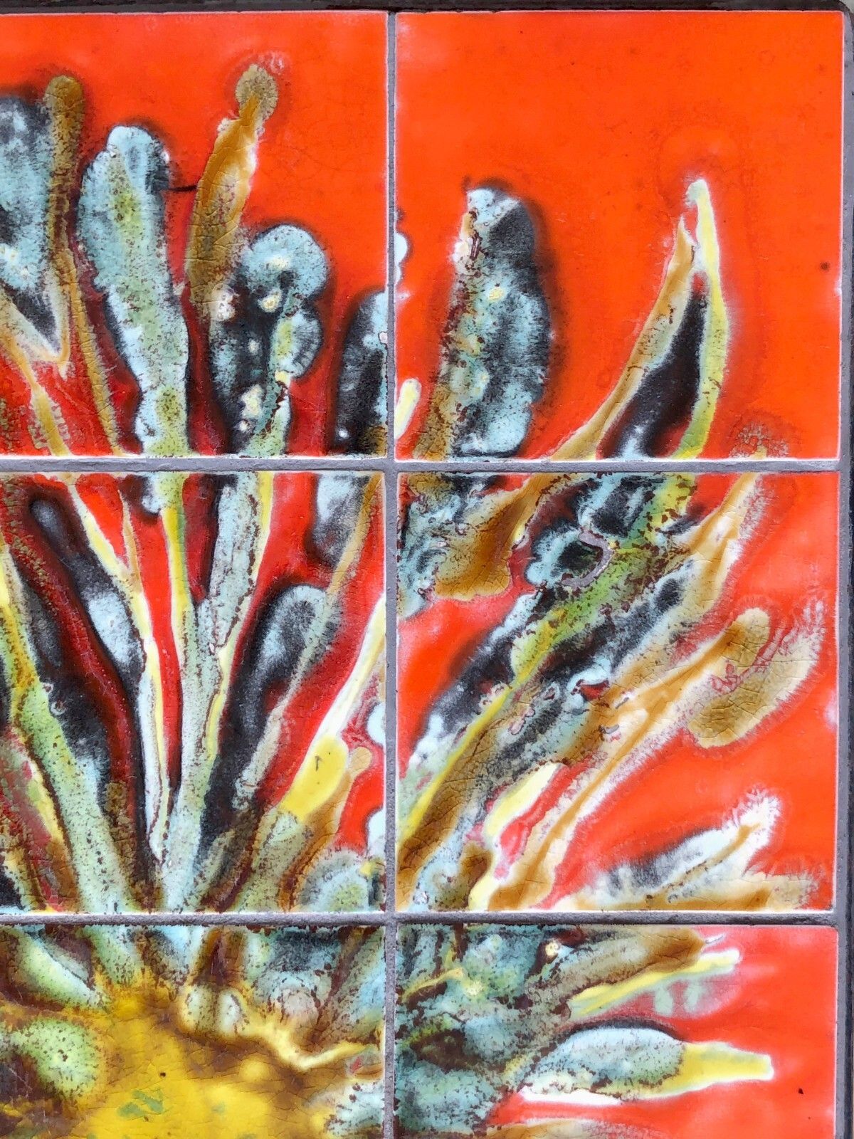 photo for sale 1950 Vallauris Modernist Abstraction Lyrical Ceramic Bass Table Belarti