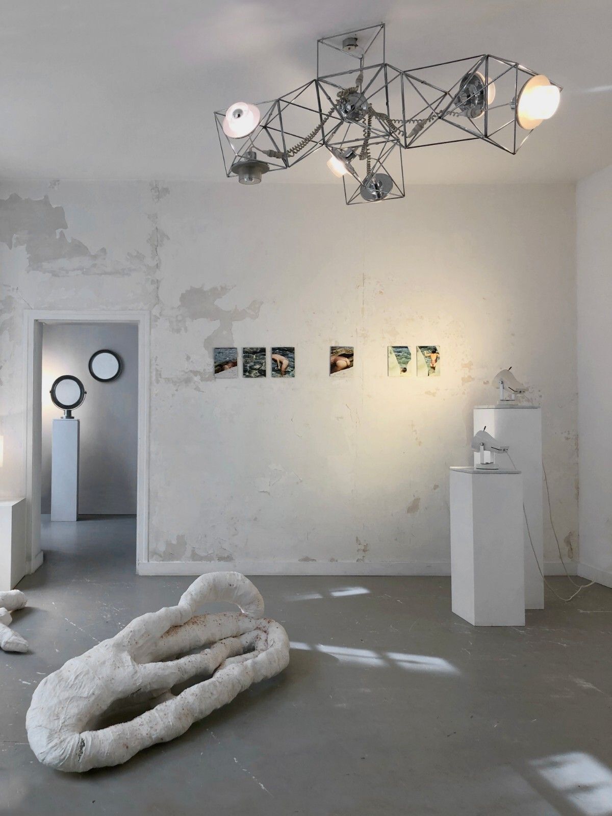 photo furniture 1970 Guzzini F. Boy Suspension Polyiedra Arteluce Space Age Sarfatti Colombo