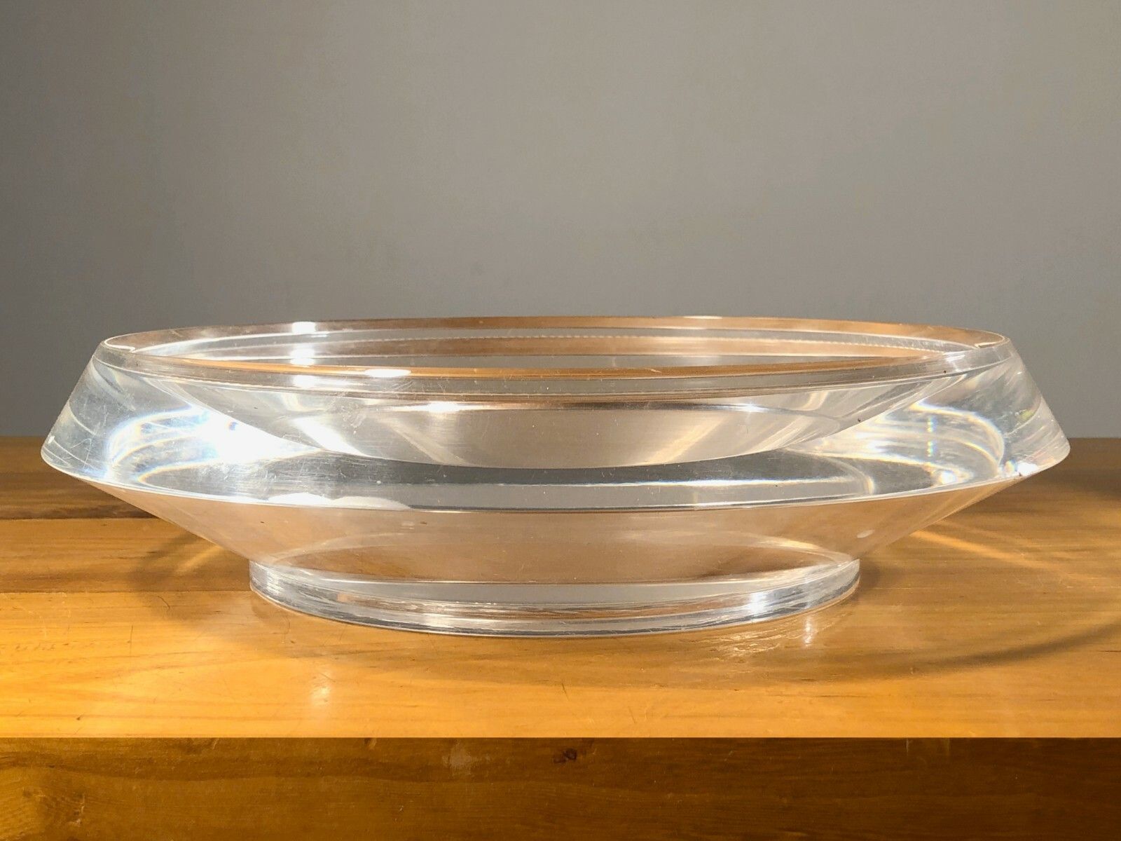 1970 Lucite Modernist Shabby Chic Space Age Plexiglass Video Pocket Cut Giraudon photo furniture