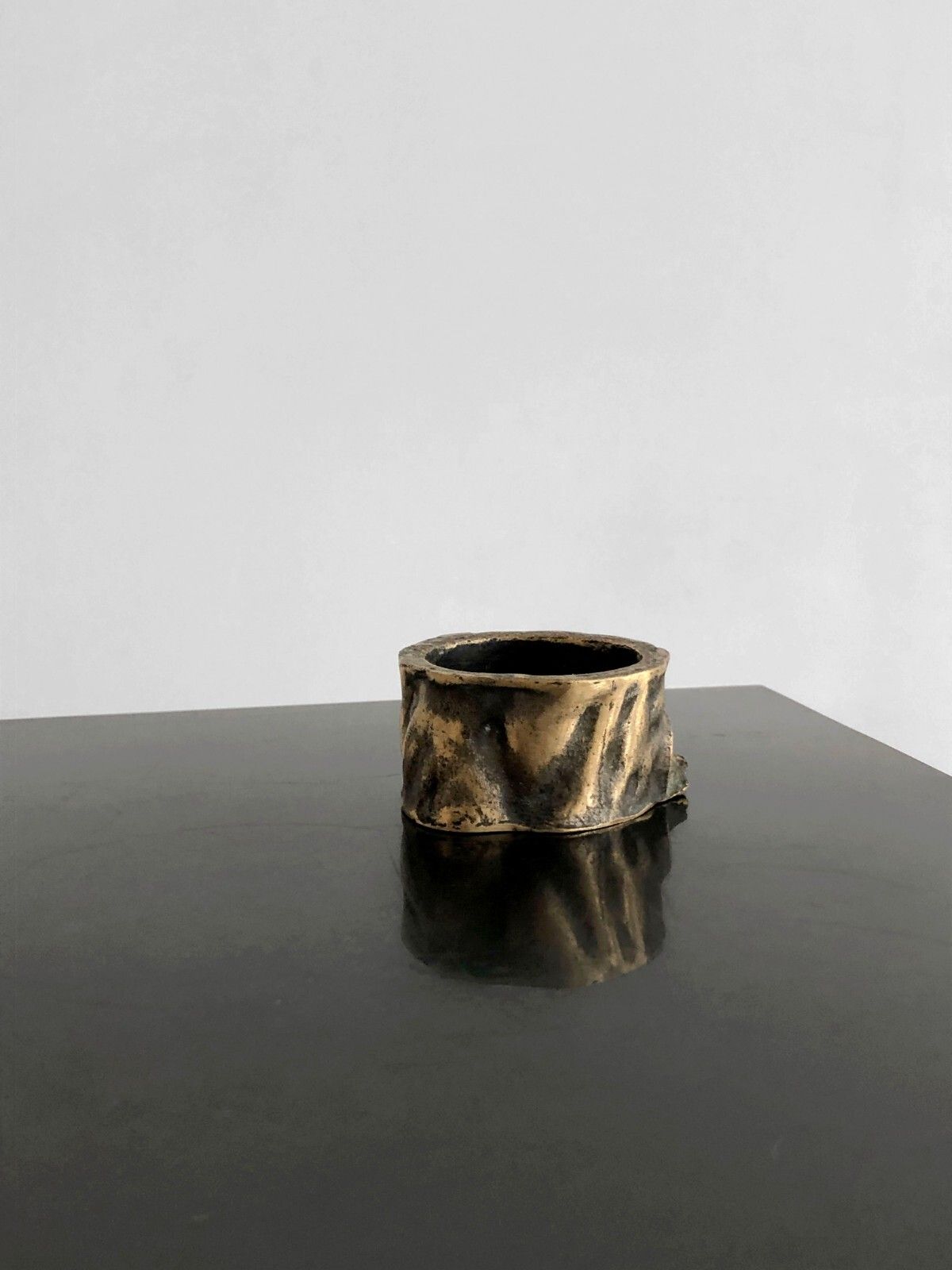1970 Shabby Chic Sculpture Ashtray Vacuum Bag Brutalist Monique Gerber photo for sale