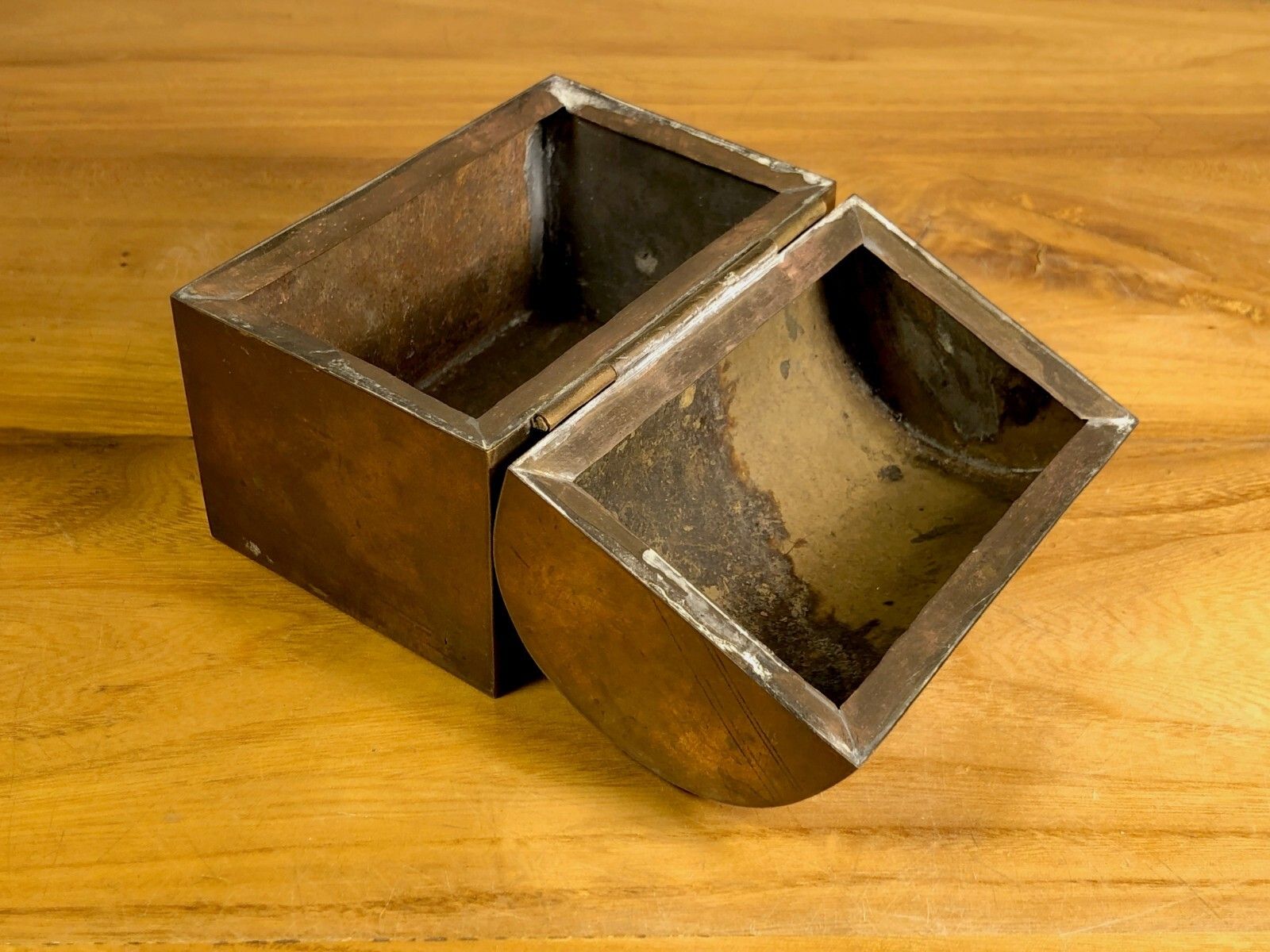 1930 Art Deco Modernist Bauhaus Neo Classical Shabby Chic Bronze Box photo 295.0