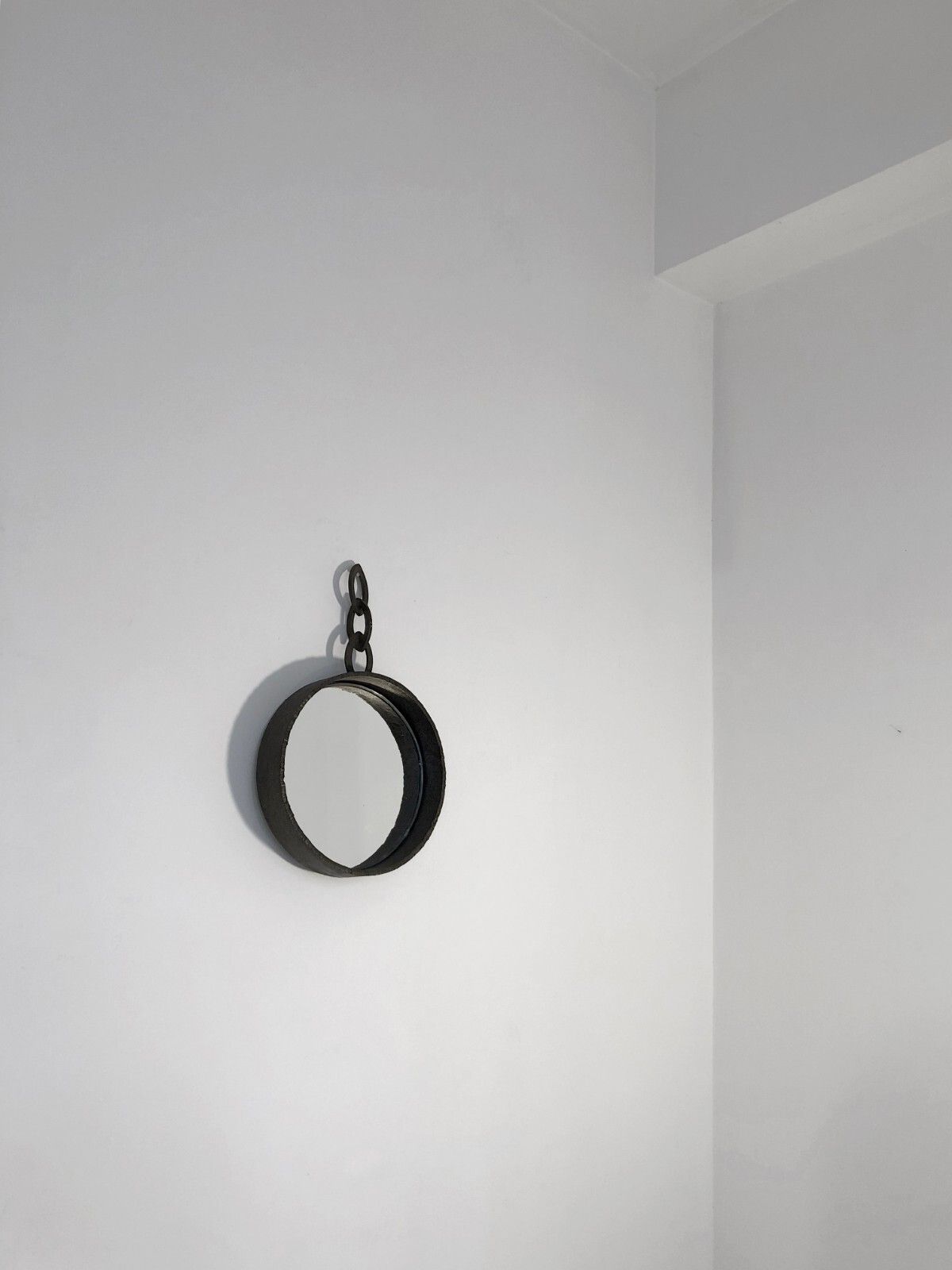 1960 Modernist Brutalist Mirror Free Form Shabby Chic Jean Touret Marolles