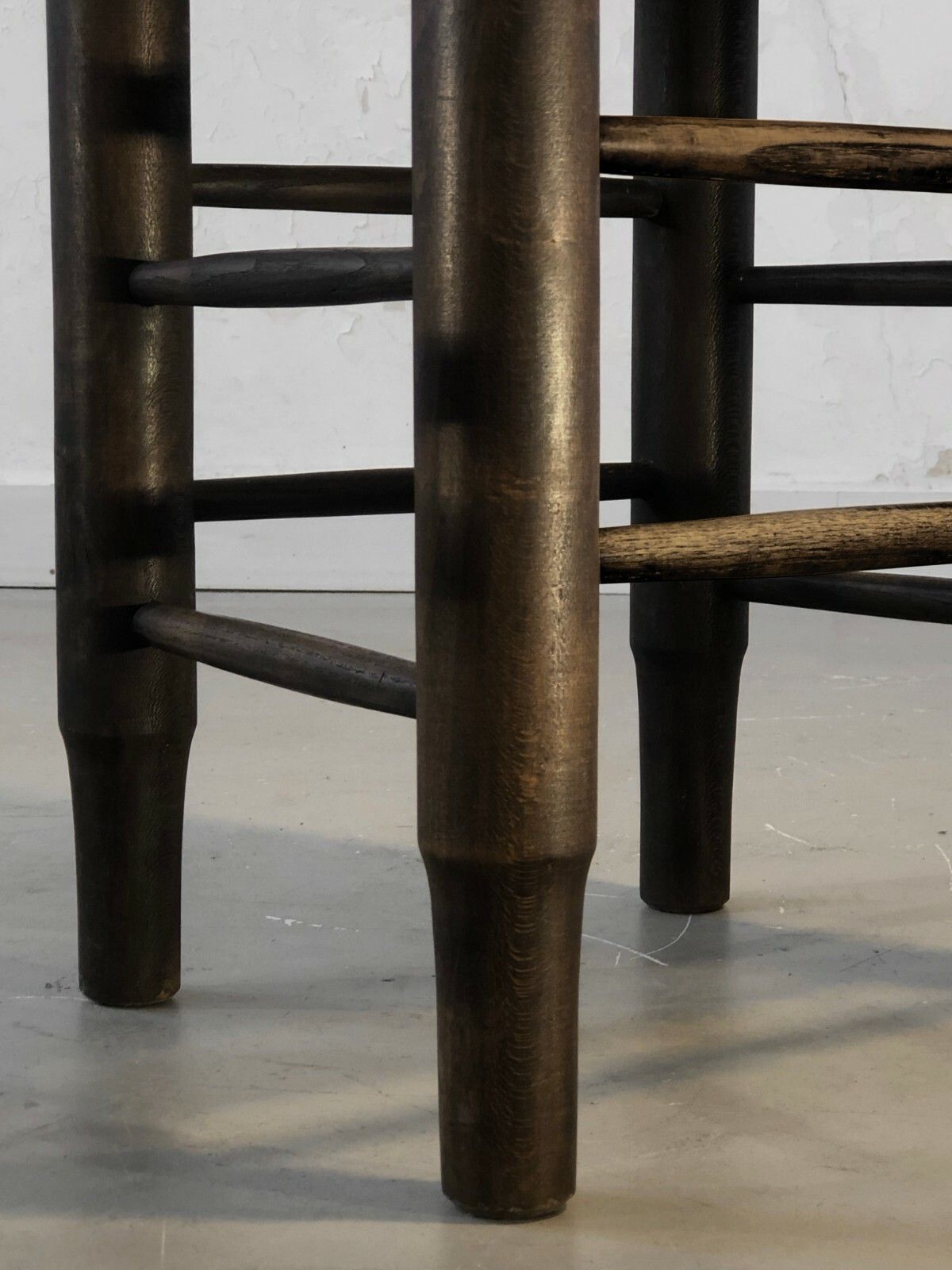 1950 Charles Dudouyt 4 Chairs Stools Modernist Brutalist Chapo Perriand photo vintage