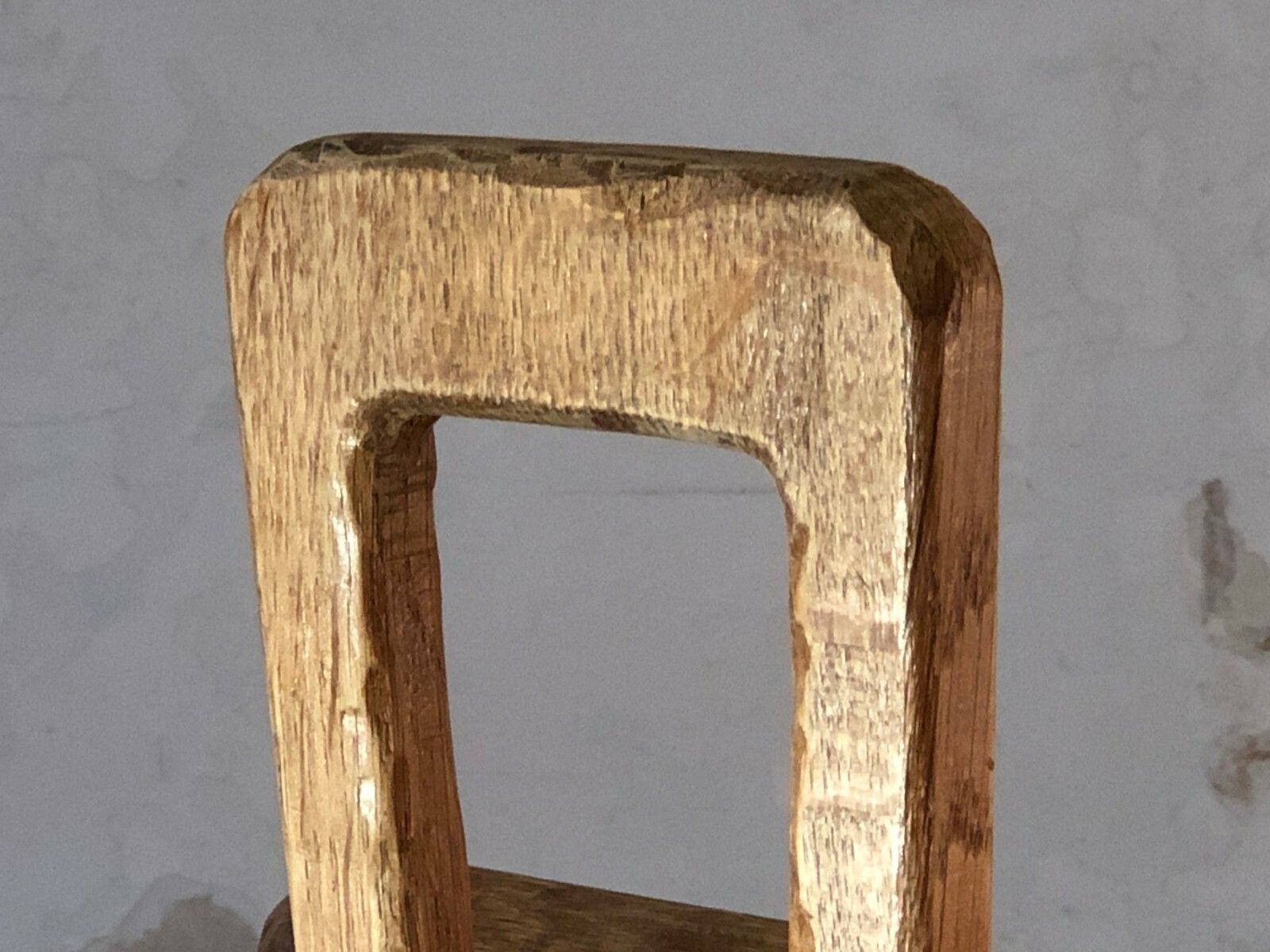 1950 Modernist Folk Art Brutalist Folk Art Free Form Magazine Holder photo for sale