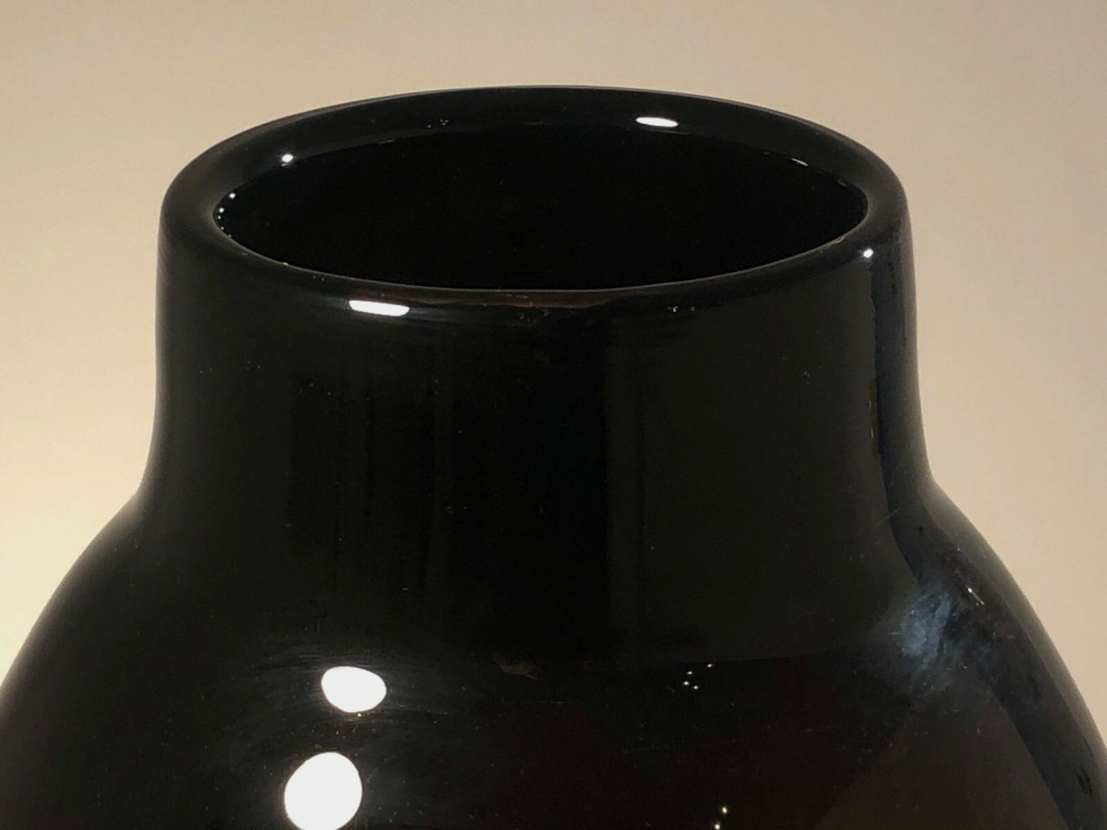 1970 Large Modernist Neo Classical Glass Vase Free Form Venini Murano photo vintage