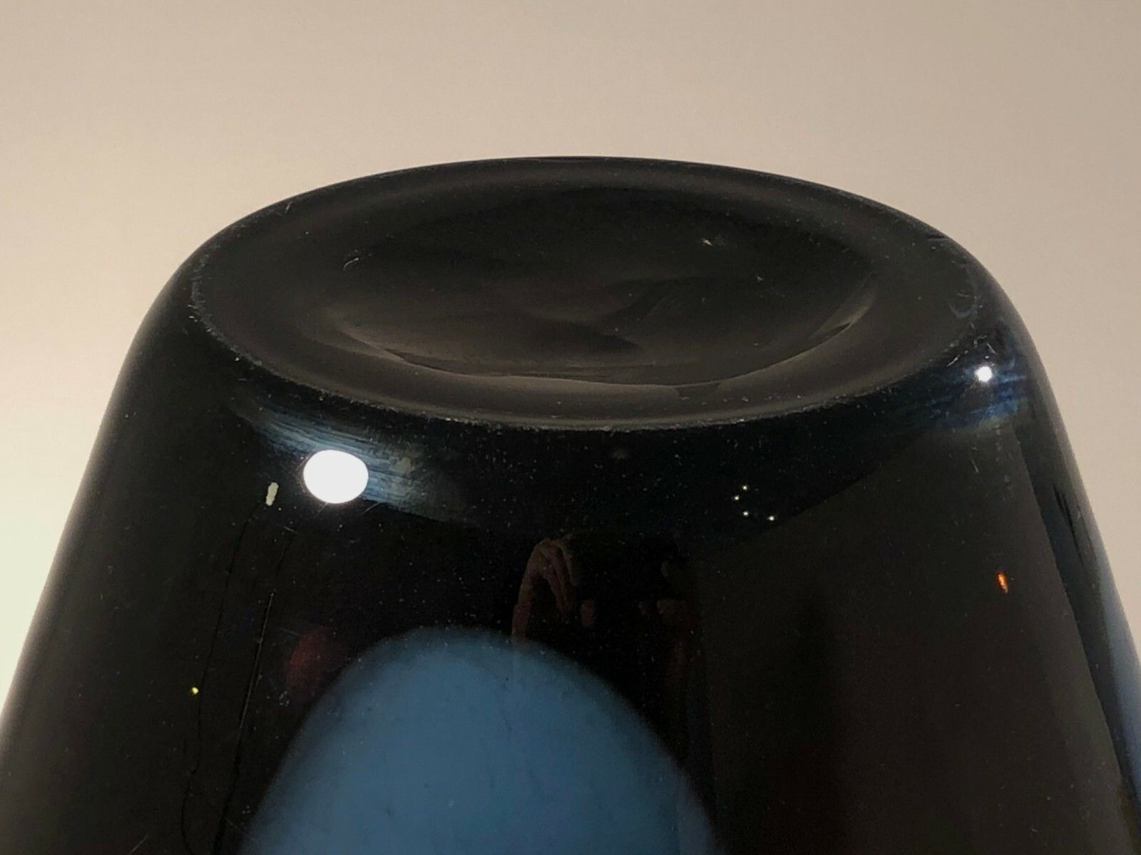 photo for sale 1970 Large Modernist Neo Classical Glass Vase Free Form Venini Murano