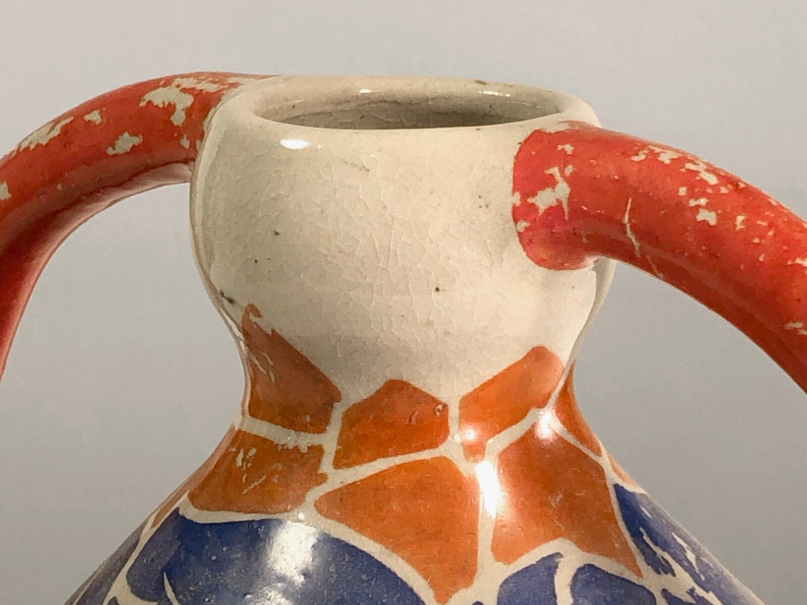 1930 Betsy Augeron Ceramic Vase Art Deco Nouveau Modernist Wiener Workshop photo vinterior