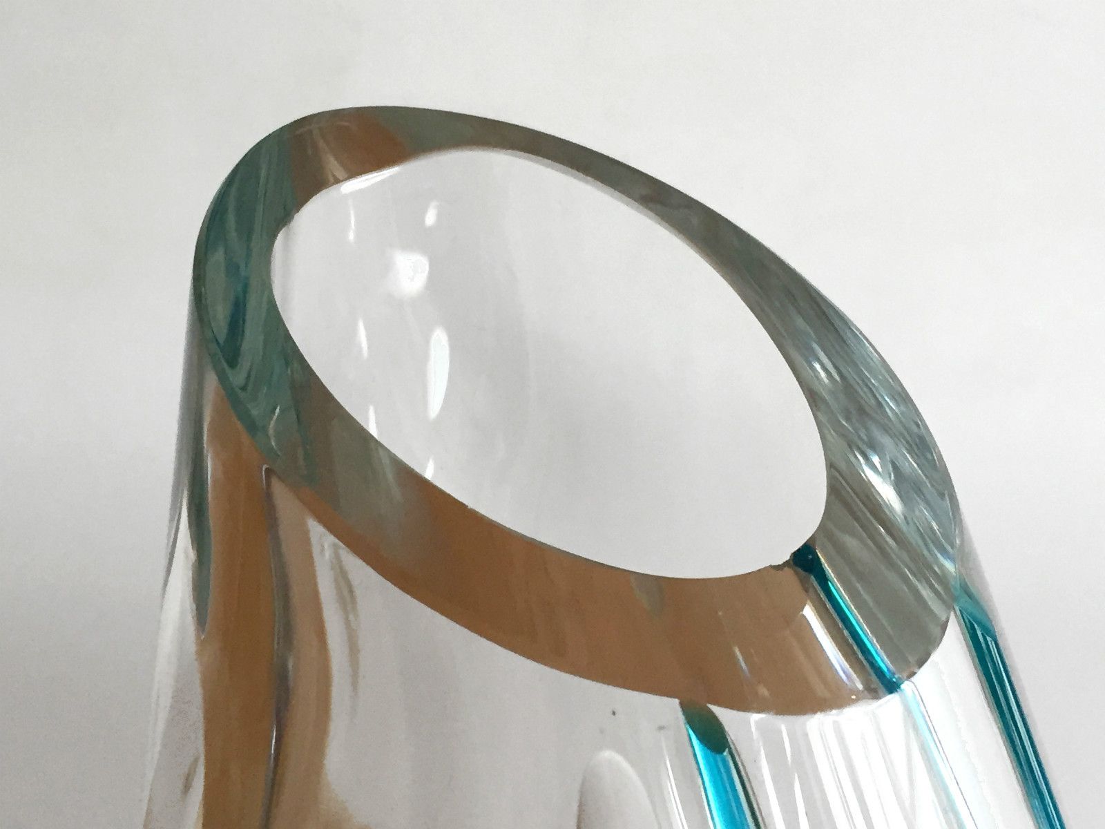 1980 Post Modernist Sculpture Glass Vase Memphis Free Form Venini Murano photo vinterior