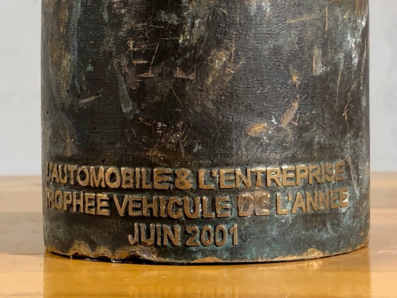 1970 Martine Mercier Sculpture Trophee Shabby Chic Brutalist Bronze photo for sale