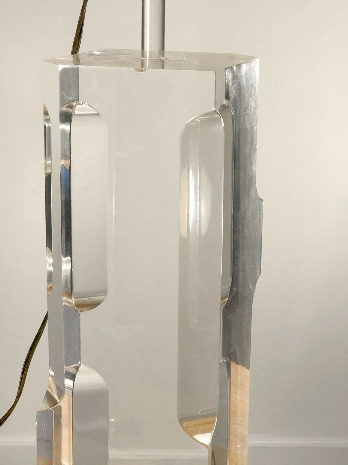 photo for sale 1970 Alessio Pocket Lamp Sculpture Shabby Chic Lucite Plexiglas Kinetic Op Art