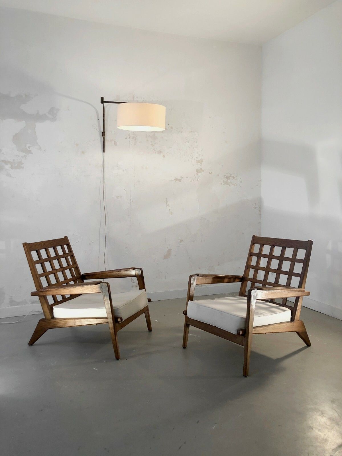 1960 2 Modernist Chairs Reconstruction Bauhaus René Gabriel Guariche Chapo