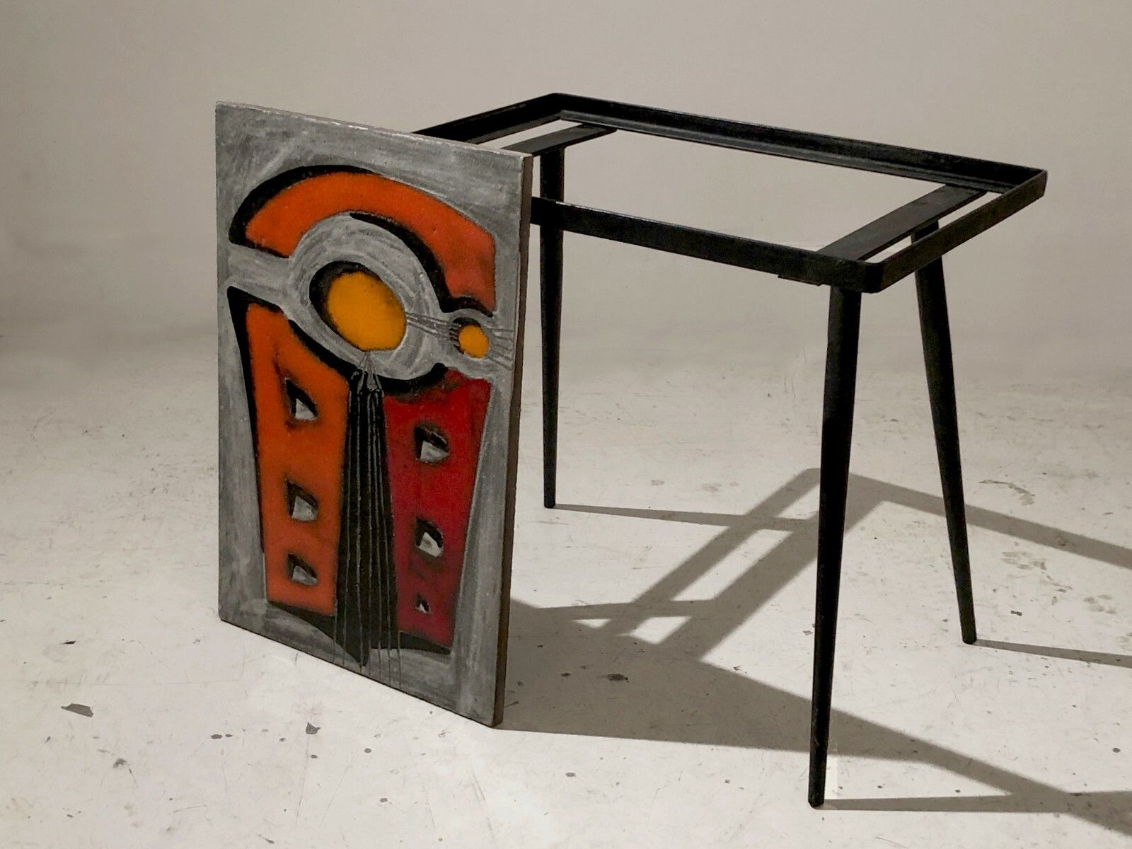 2695.0 1950 Jean & Robert Nailier Ceramic Coffee Table Vallauris Capron Chambost photo