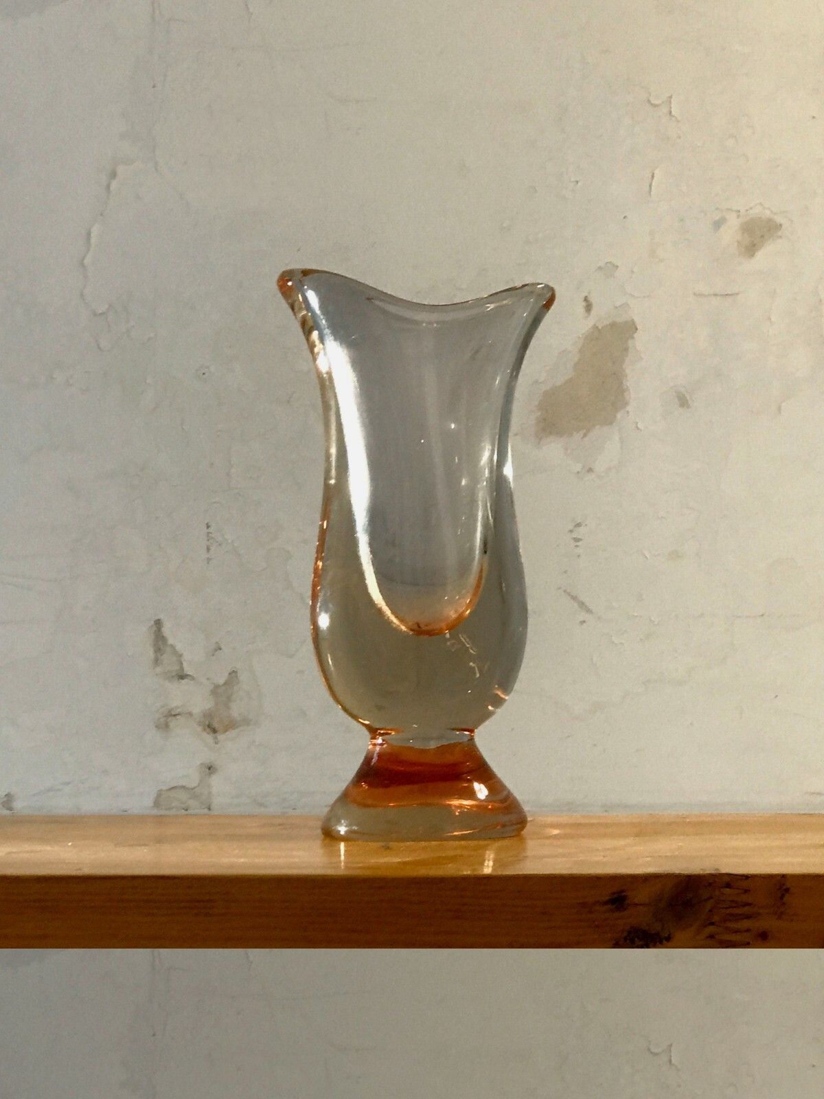 1970 Sevres Glass Sculpture Vase Free Form Modernist Memphis Murano Venini photo vinterior