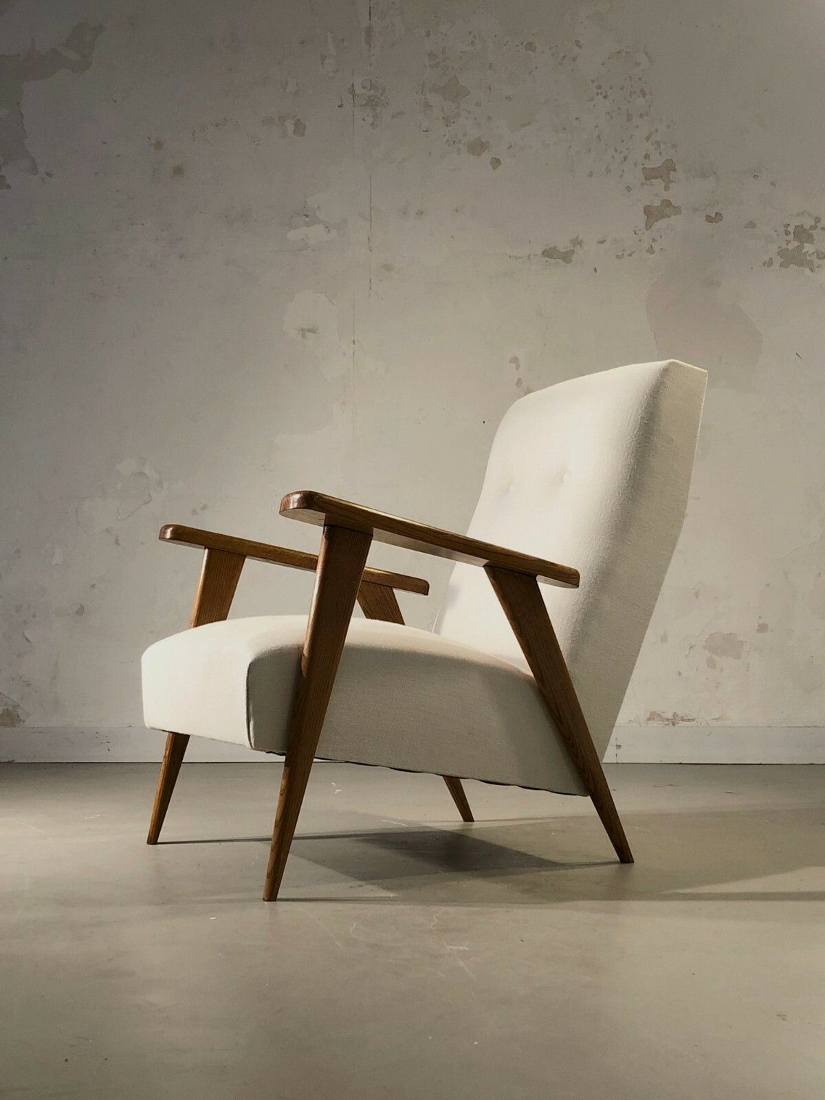 photo vinterior 1950 Modernist Chair Reconstruction Free Form Motte Guariche Caillette