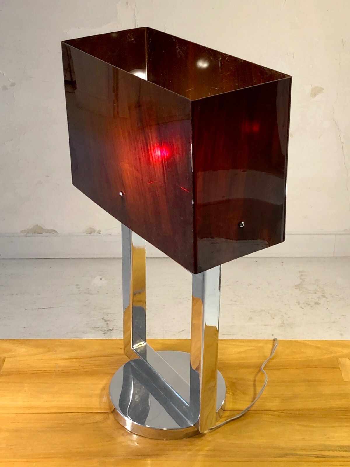 1970 Postmodernist Space Age Kinetic Pop Lamp Willy Rizzo Plexiglas Lucite photo buy