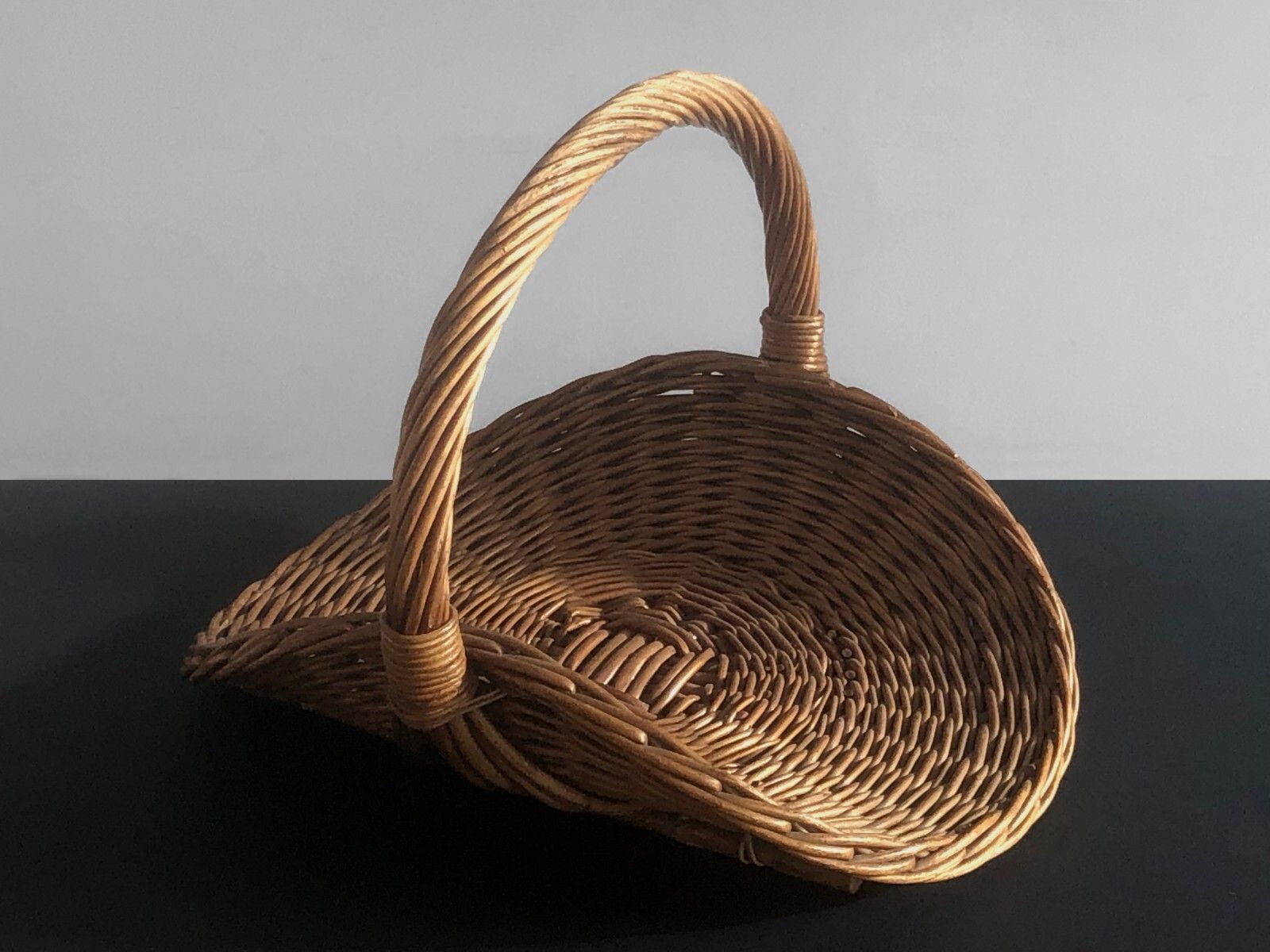 Furniture 1970 Modernist Brutalist Modernist Fire Arts Modern Rustic Book Holder Basket Sognot photo