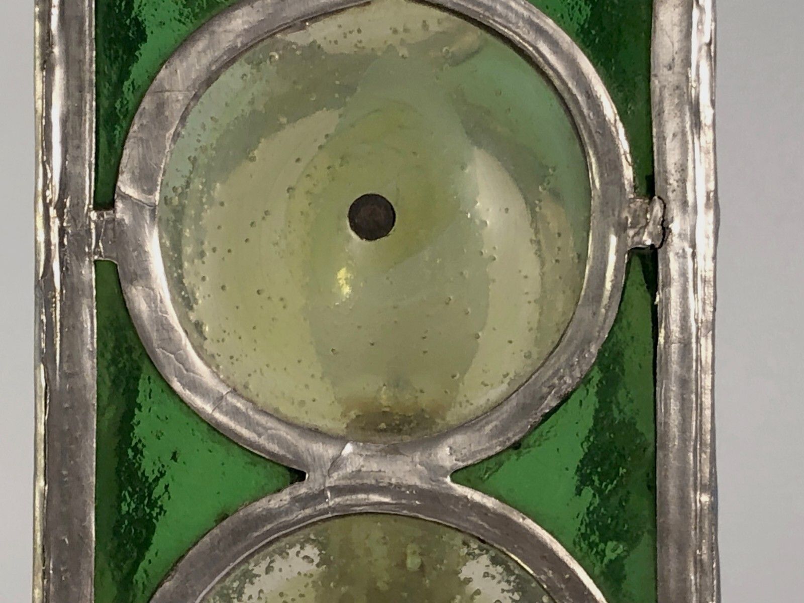 photo for sale 1960 Modernist Lamp Brutalist Glass Stained Glass Morin Avoinet Marolles Jean Touret