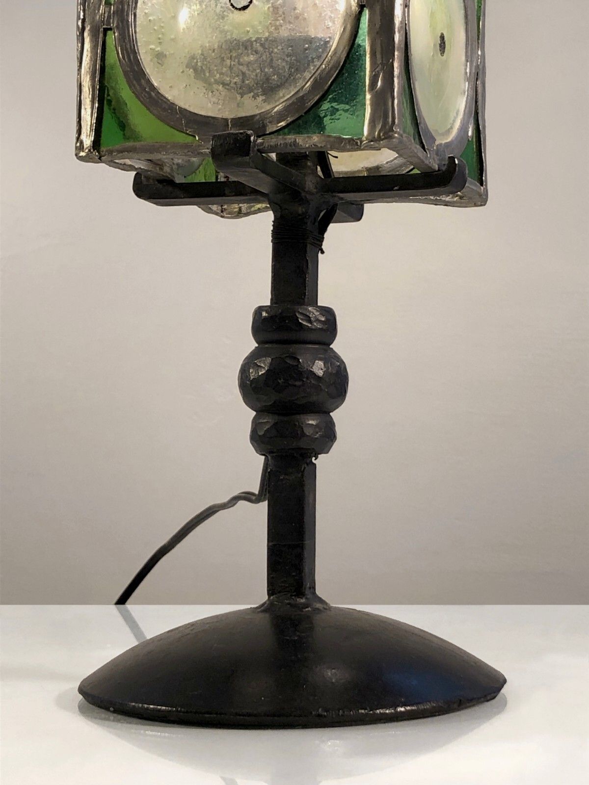2021.0 1960 Modernist Lamp Brutalist Glass Stained Glass Morin Avoinet Marolles Jean Touret photo