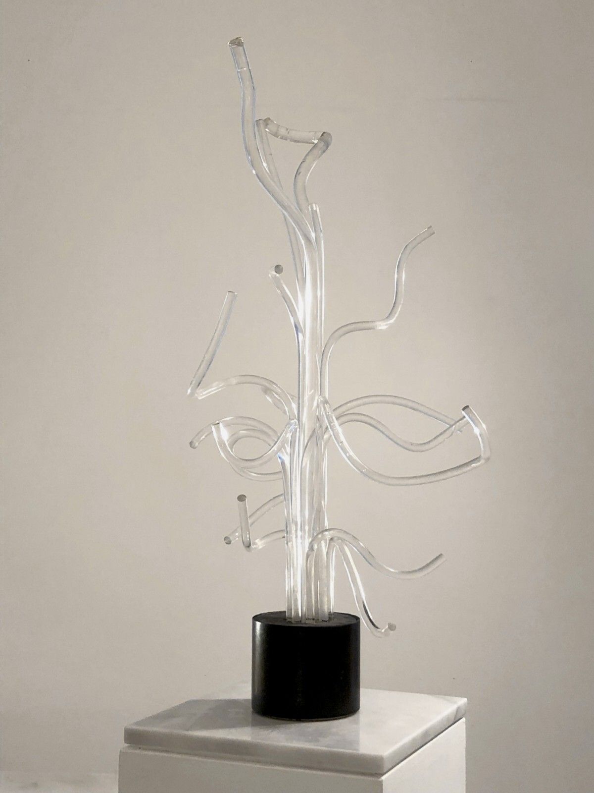 photo for sale 1970 Philippe Cheverny Kinetic Sculpture Plexiglas Op Art Pop Lucite Space Age