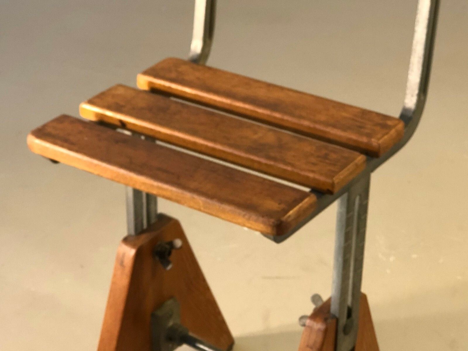 1960 Modernist Reconstruction Bauhaus Industrial Workshop Chair Chapo Perriand photo 3032.0