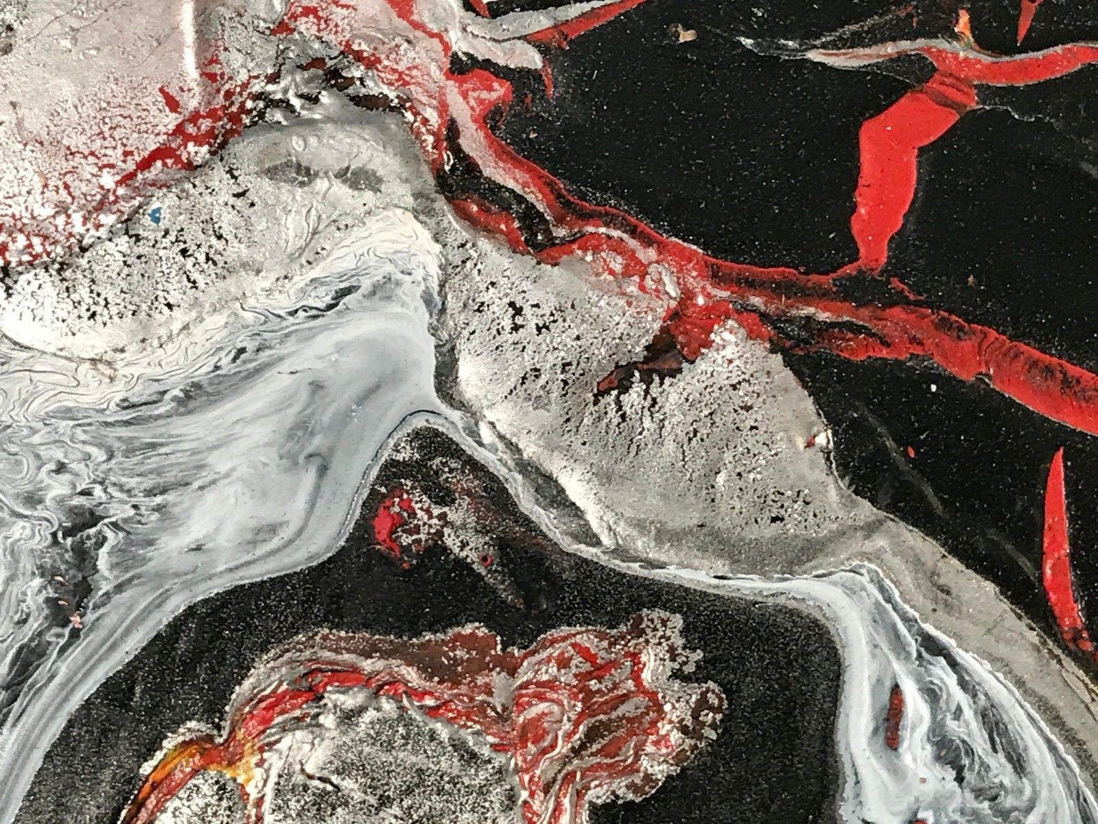 1990 Melyna Dali Abstraction Painting Free Form Psychedelic Jackson Pollock photo Art