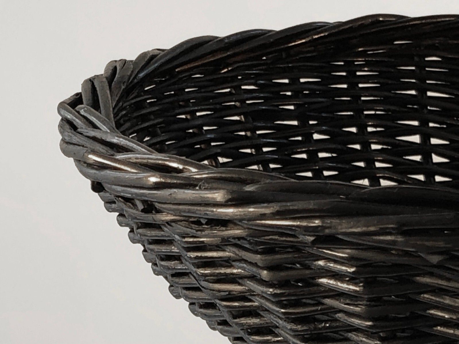 1950 Mategot Modernist Brutalist Free Form Folk Art Flat Basket photo vinterior