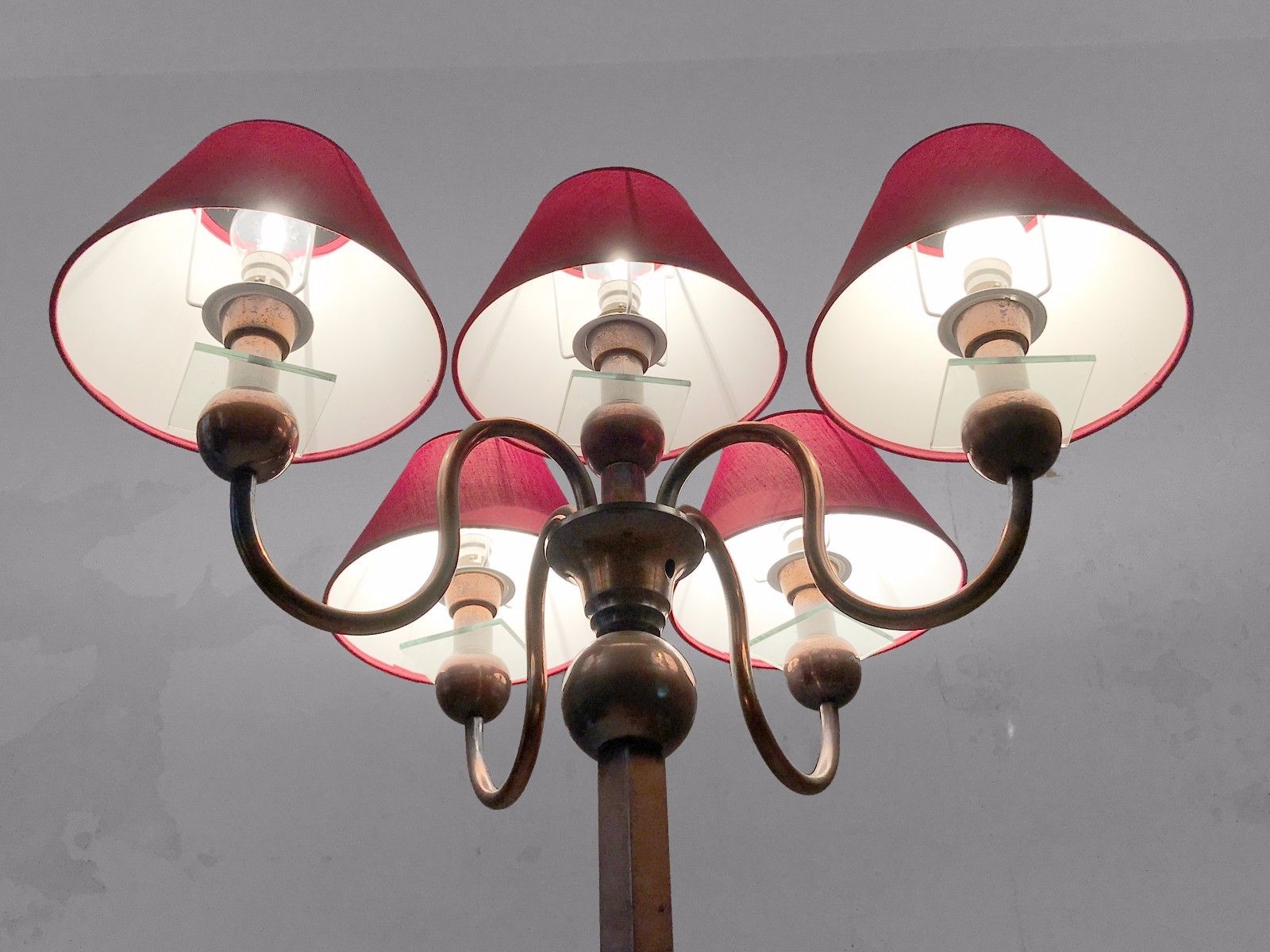 1930 Petitot Art Deco Shabby Chic Modernist Bauhaus Cubist Lamp Adnet photo vinterior