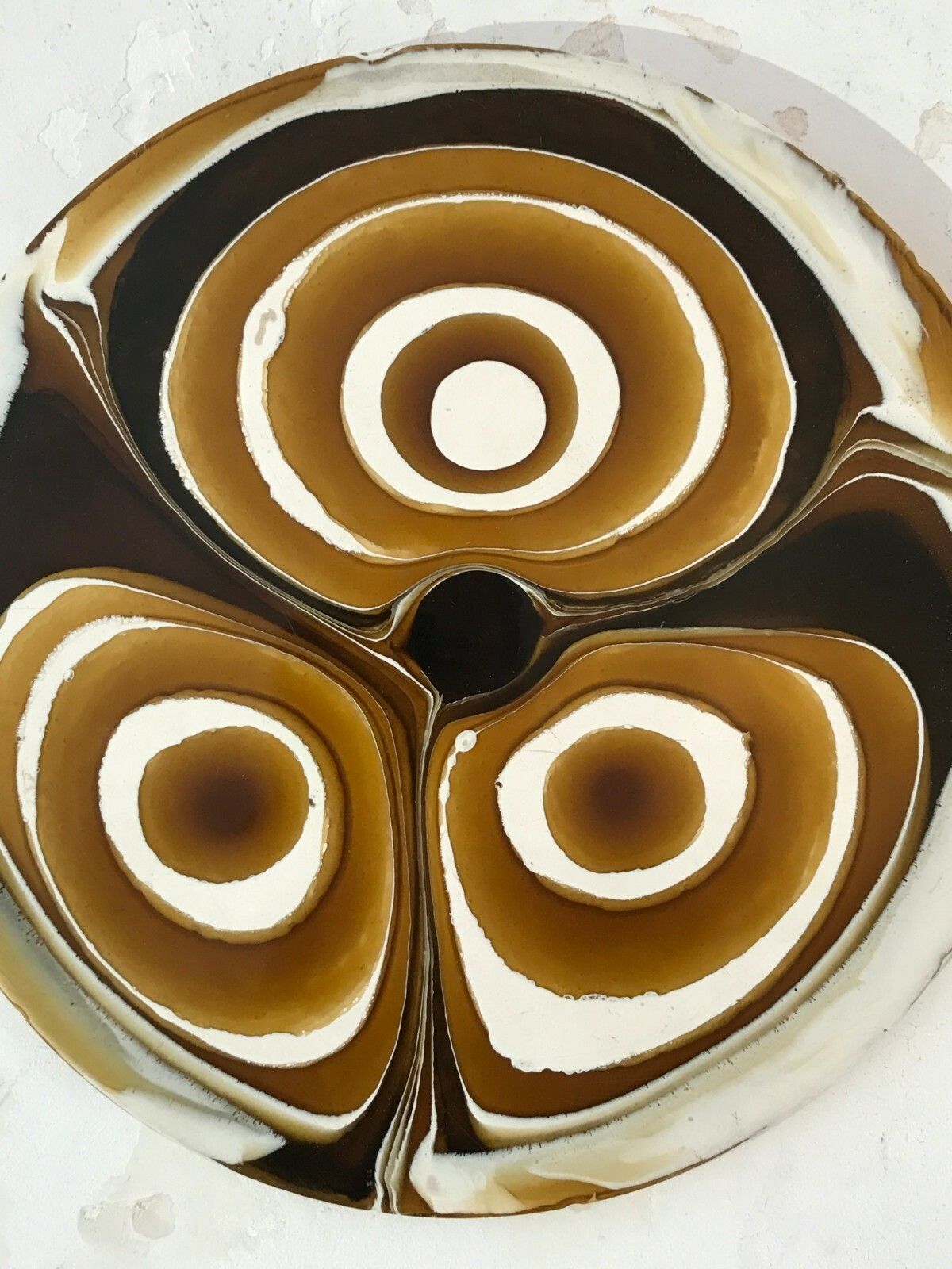 1970 Lv Oeuvre Fractal Resin Plexiglas Kinetic Painting Optical Art Lucite photo furniture