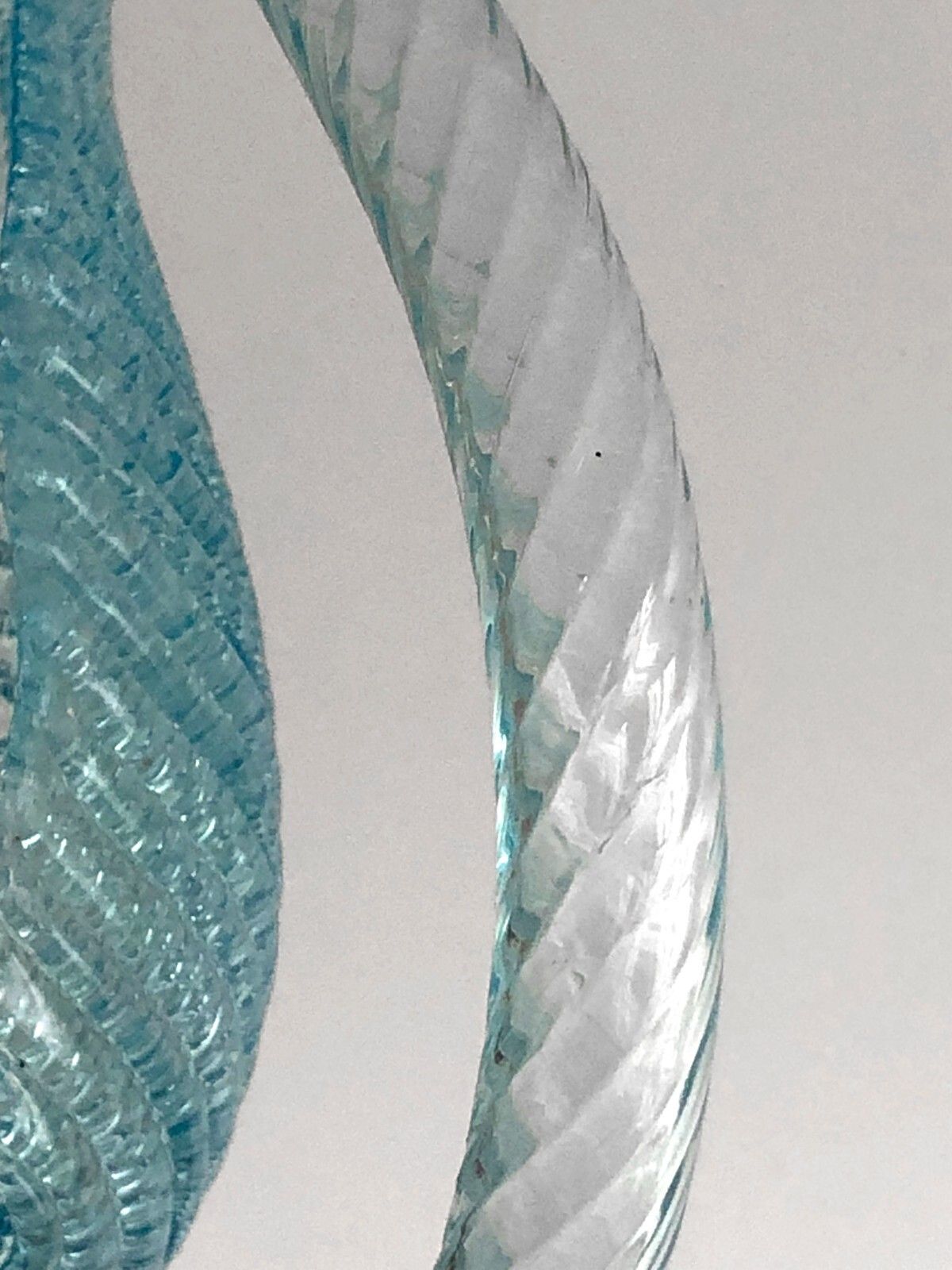 photo vintage 1970 Barovier & Toso Murano Art Deco Shabby Chic Neo Classical Chandelier Suspension