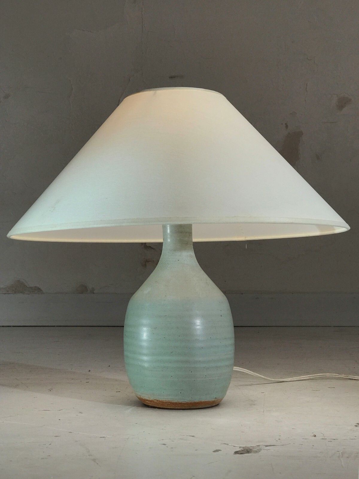 1950 Drillon Modernist Folk Art Free Form Ceramic Lamp Vallauris photo furniture