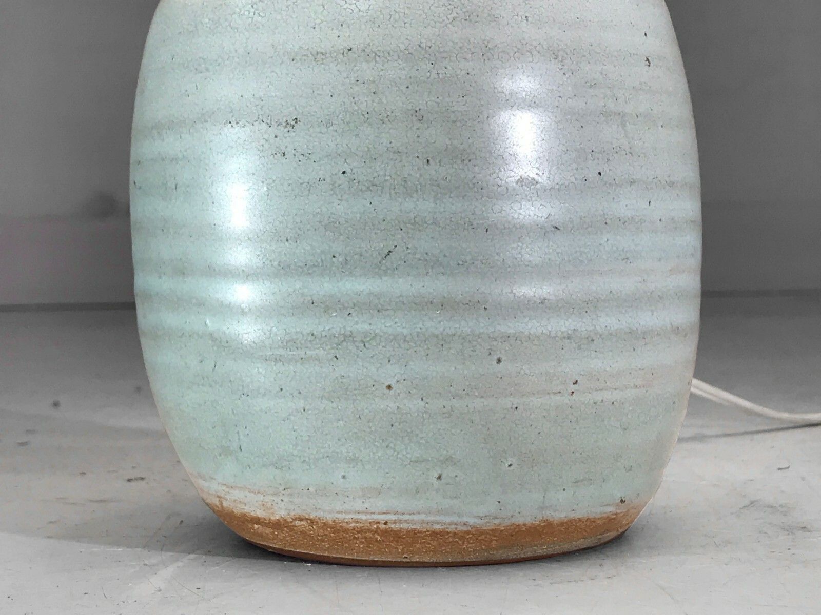 1950 Drillon Modernist Folk Art Free Form Ceramic Lamp Vallauris photo Lighting