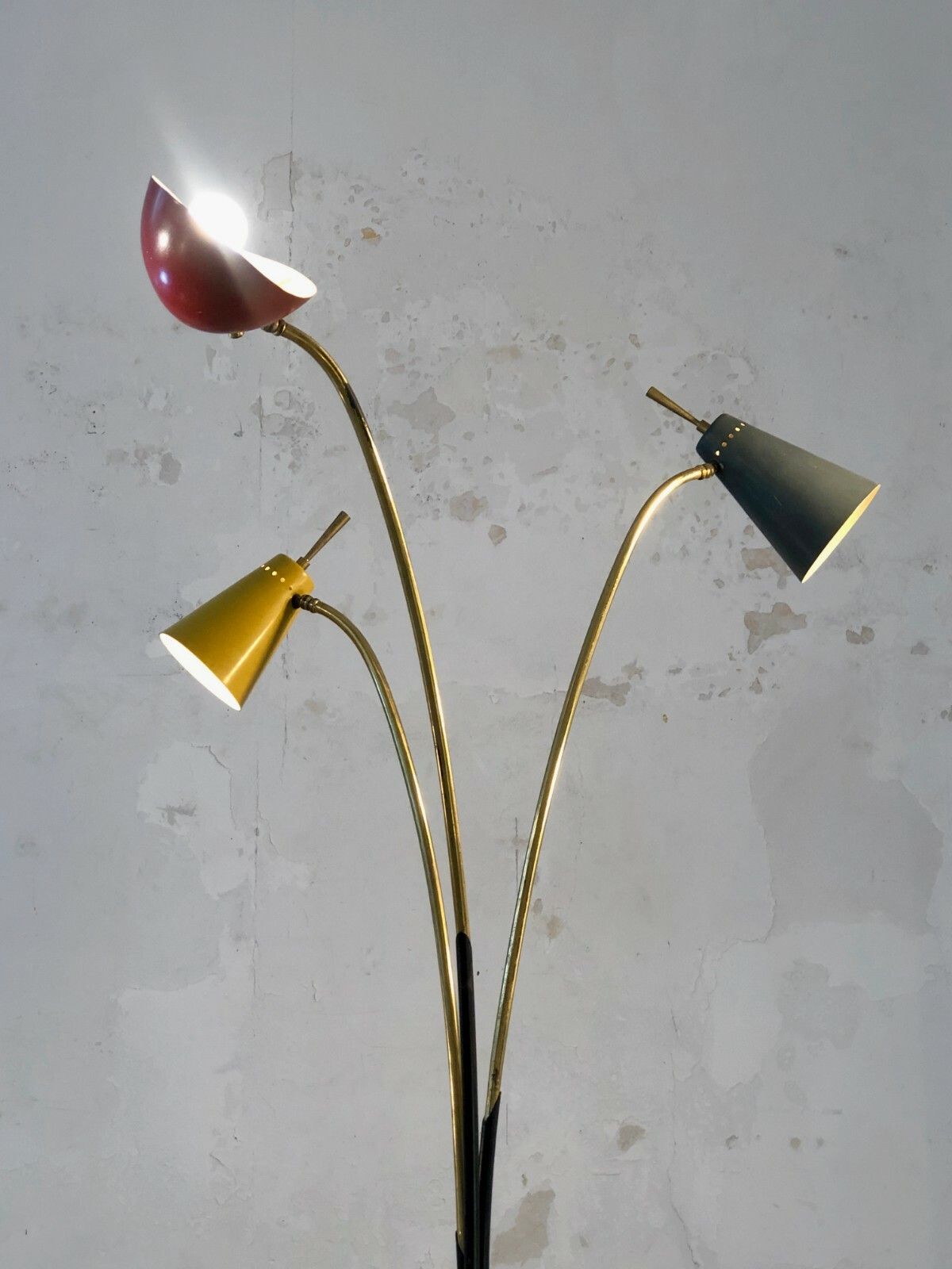 5053.0 1950 Tripod Lamp Modernist Shabby Chic Lunel Mategot Stilnovo Arredoluce photo