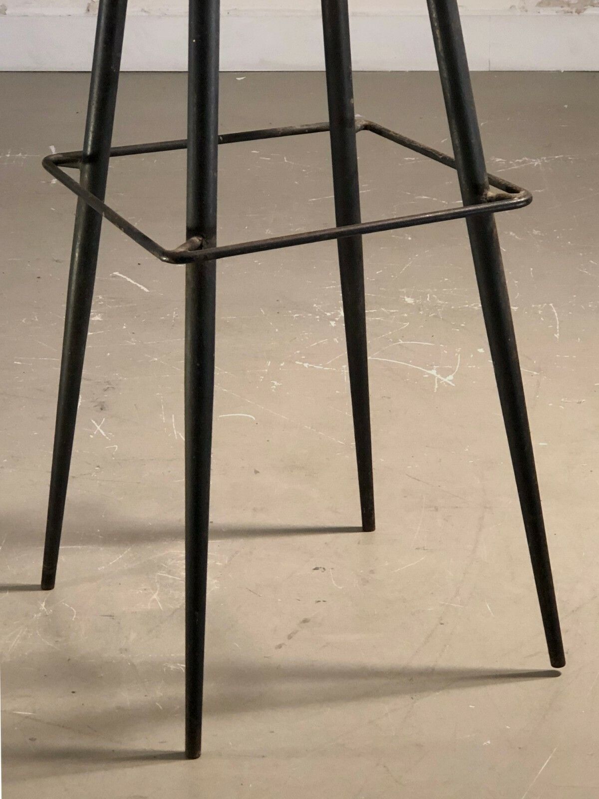 1950 Modernist Bar Stool Reconstruction Fifties Free Form Mategot Hitier photo vinterior
