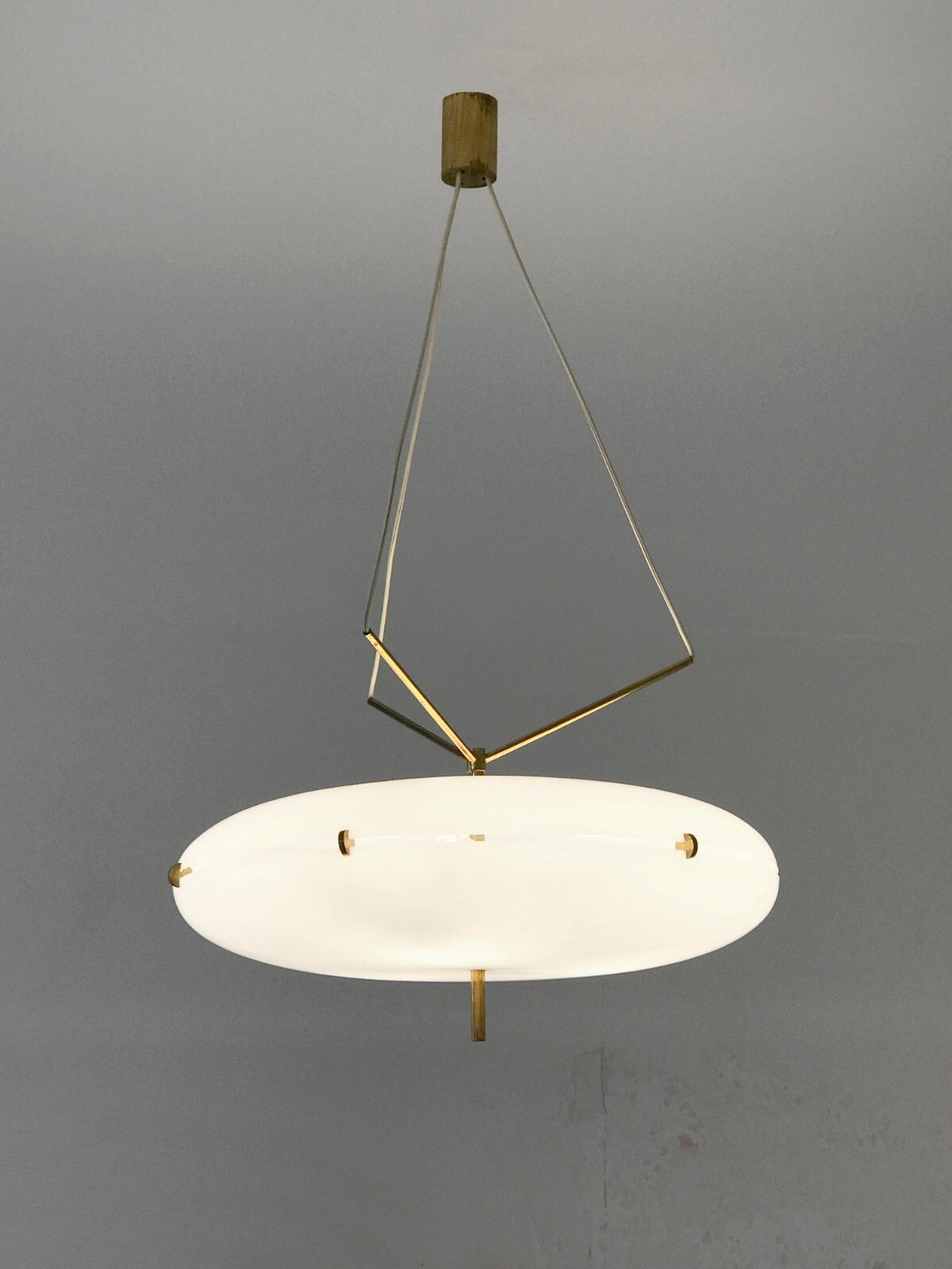 1950 Stilnovo Suspension Chandelier Modernist Space Age Arteluce Disderot Sarfatti photo vintage