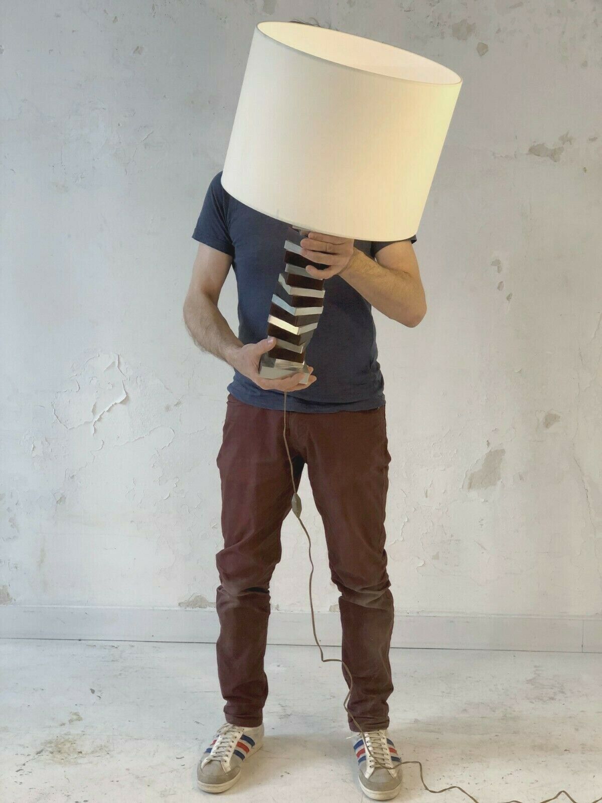 1970 Postmodernist Shabby Chic Space Age Kinetic Lamp Charles Jansen House photo furniture
