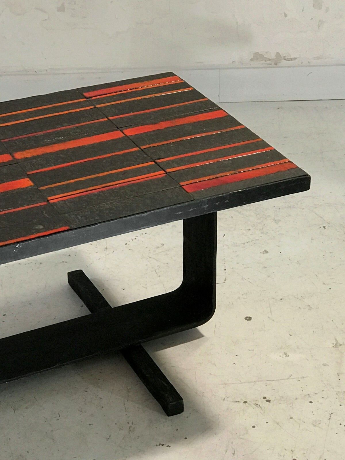 1950 Vallauris Modernist Brutalist Reconstruction Coffee Table Capron Cloutier photo buy