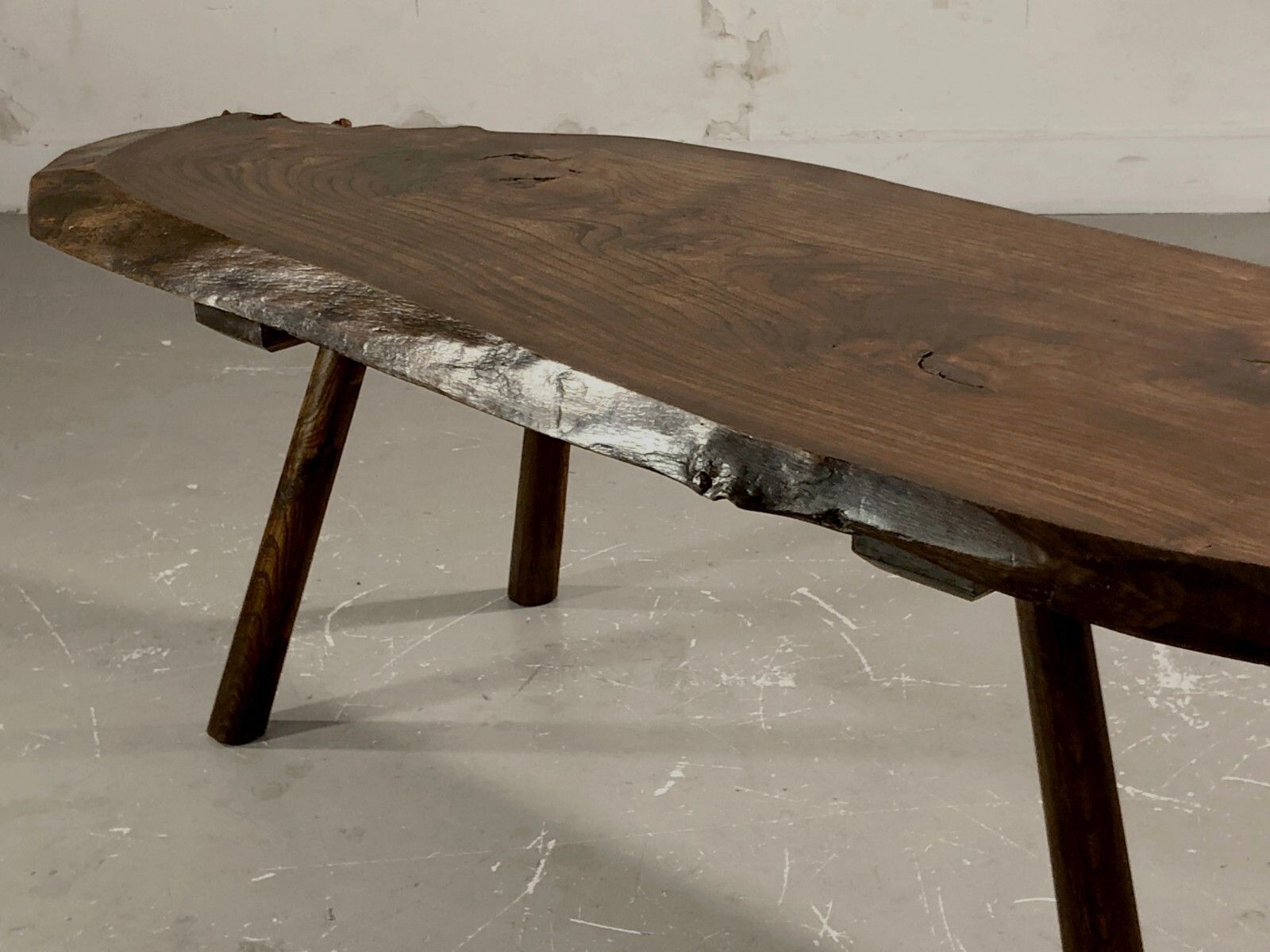 1950 Modernist Brutalist Free Form Coffee Table Nakashima Noll Reconstruction photo vinterior