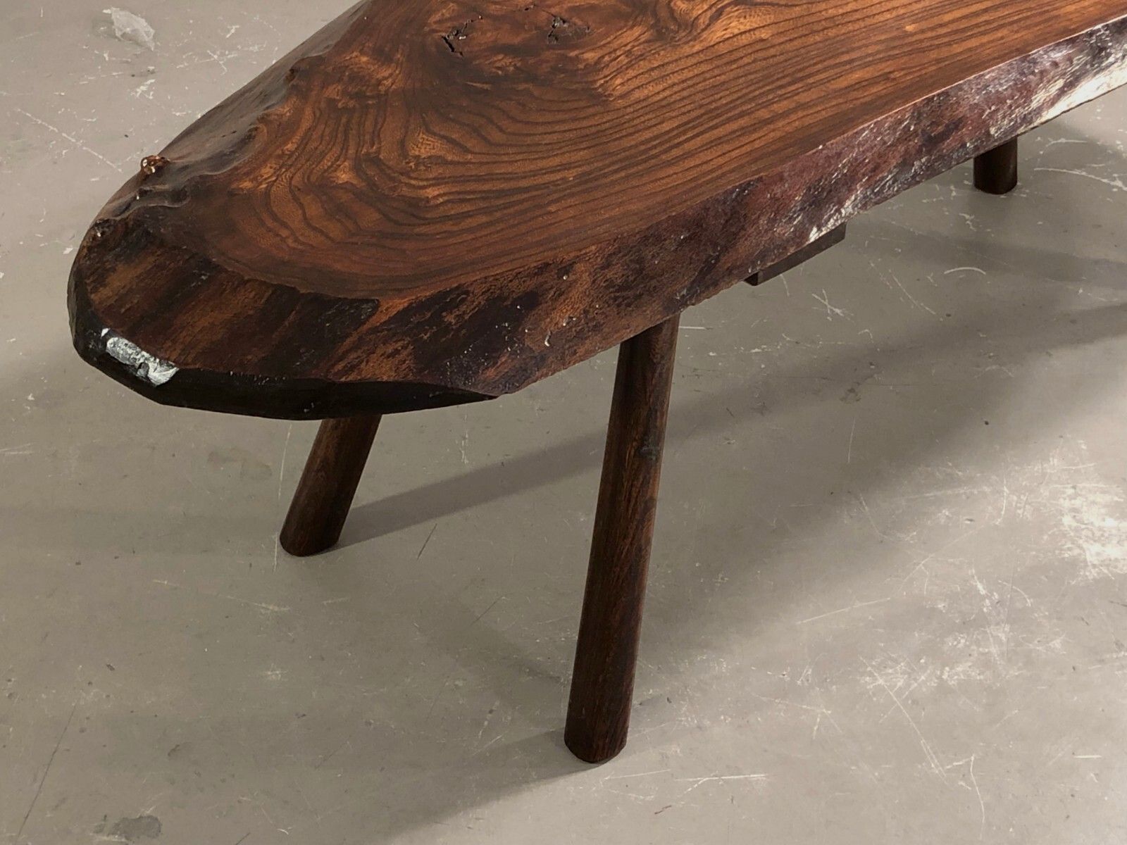 photo furniture 1950 Modernist Brutalist Free Form Coffee Table Nakashima Noll Reconstruction