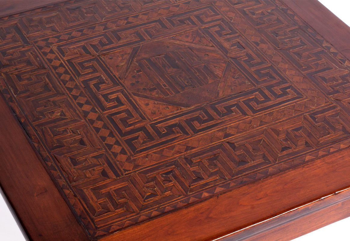 A Mongolian, Early 19th Century Low Square K'ang Table photo furniture