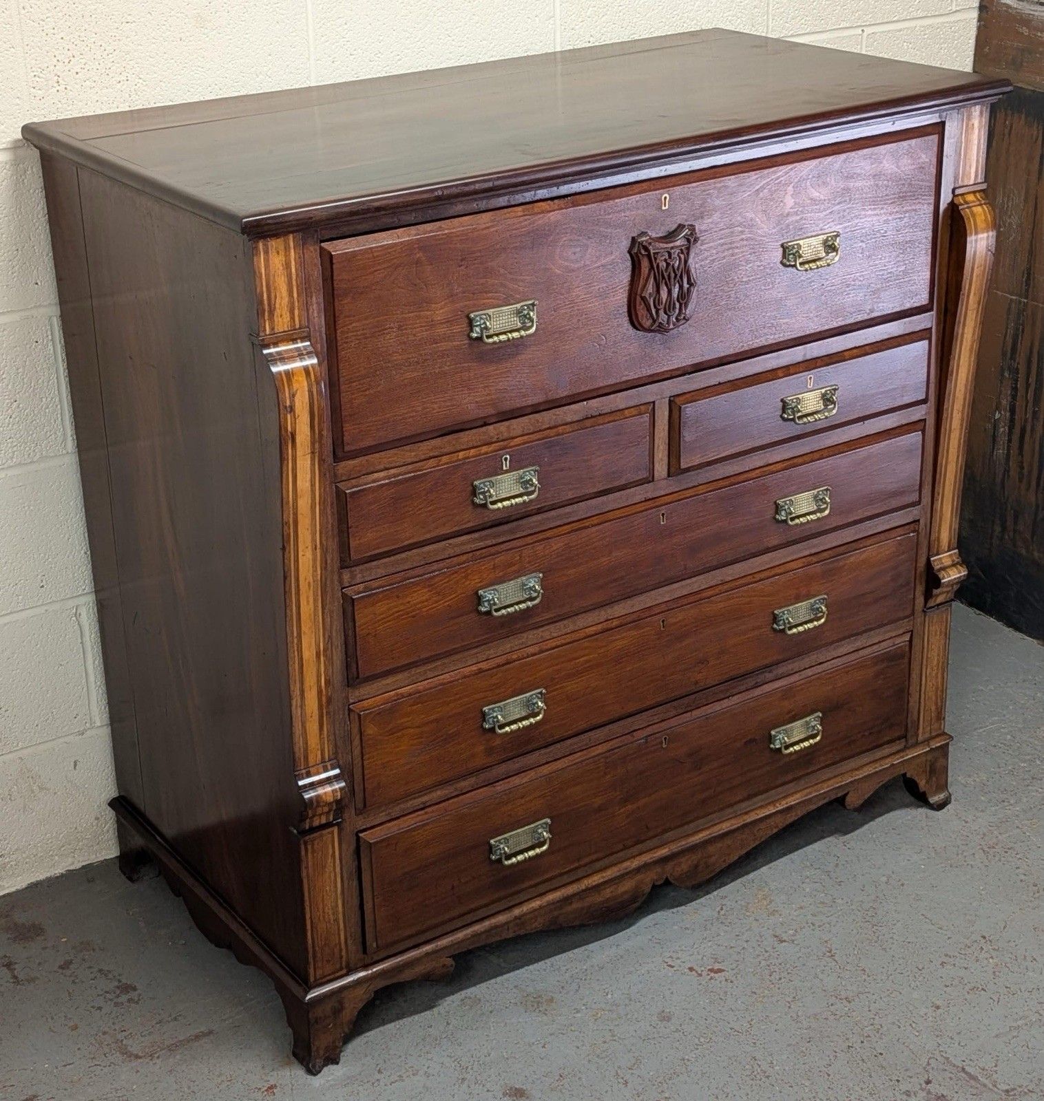 Georgian Mahogany Chest Secretaire photo furniture