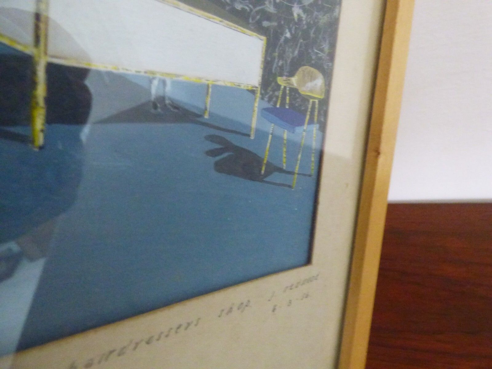 Architects Shop Design Painting ' Colour A Hairdresser's Shop ' J Redwood 6/3/56 photo for sale