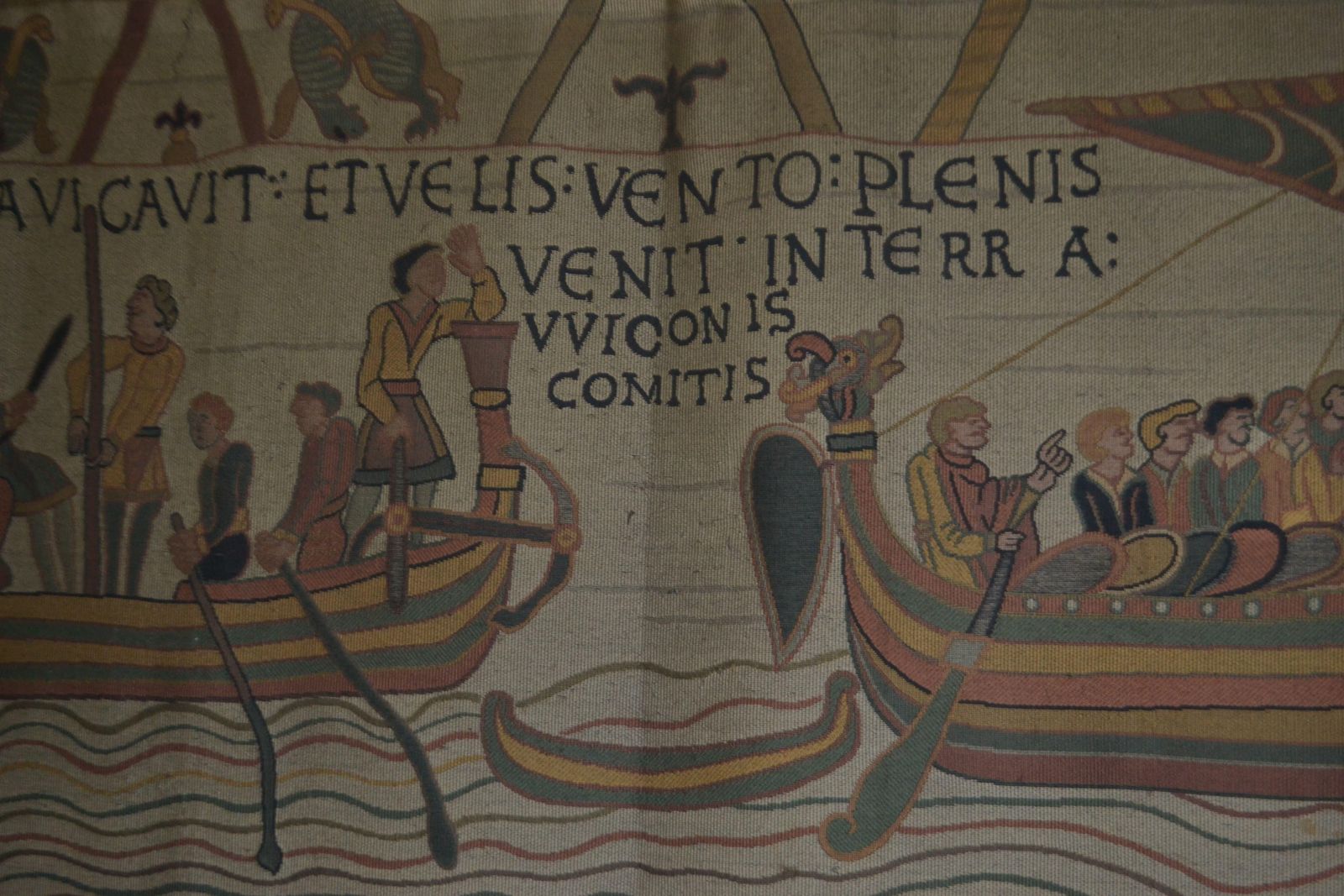Large Centre Francais De Tapis Bayeux Tapestry. Vintage. Original Provenance. photo 236.0