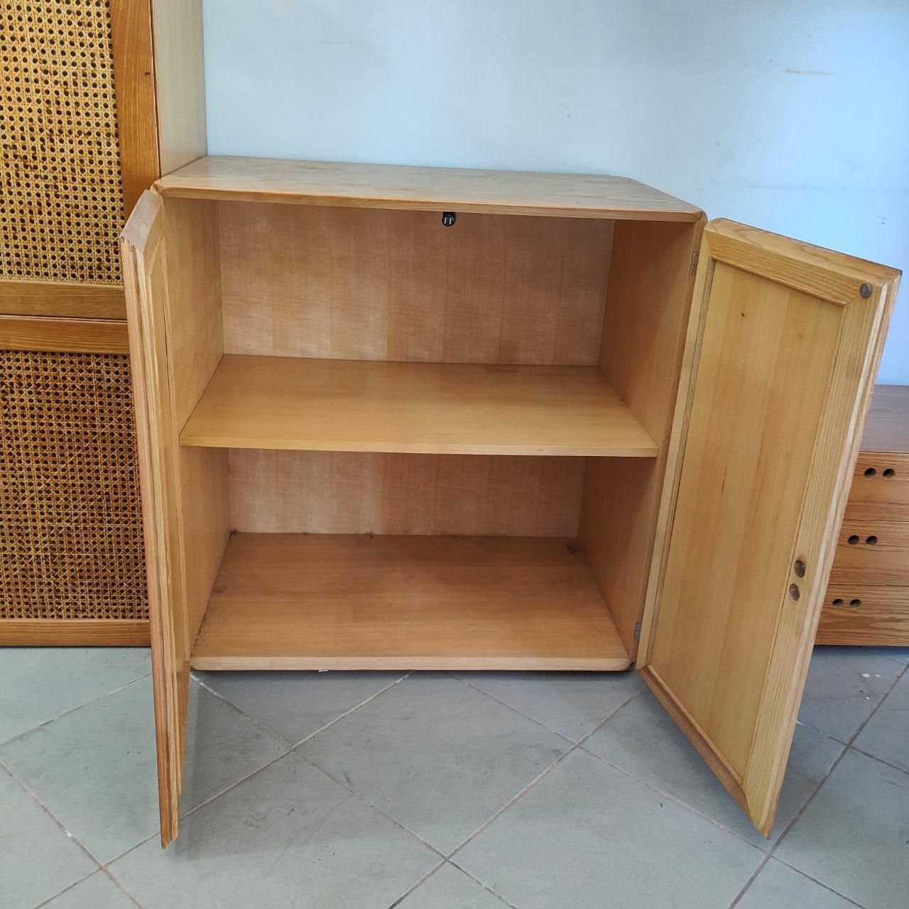 Mid Century Modern Wooden Bookcase Cabinet Modular By Jan De Vries, Italy, 1970s photo vinterior