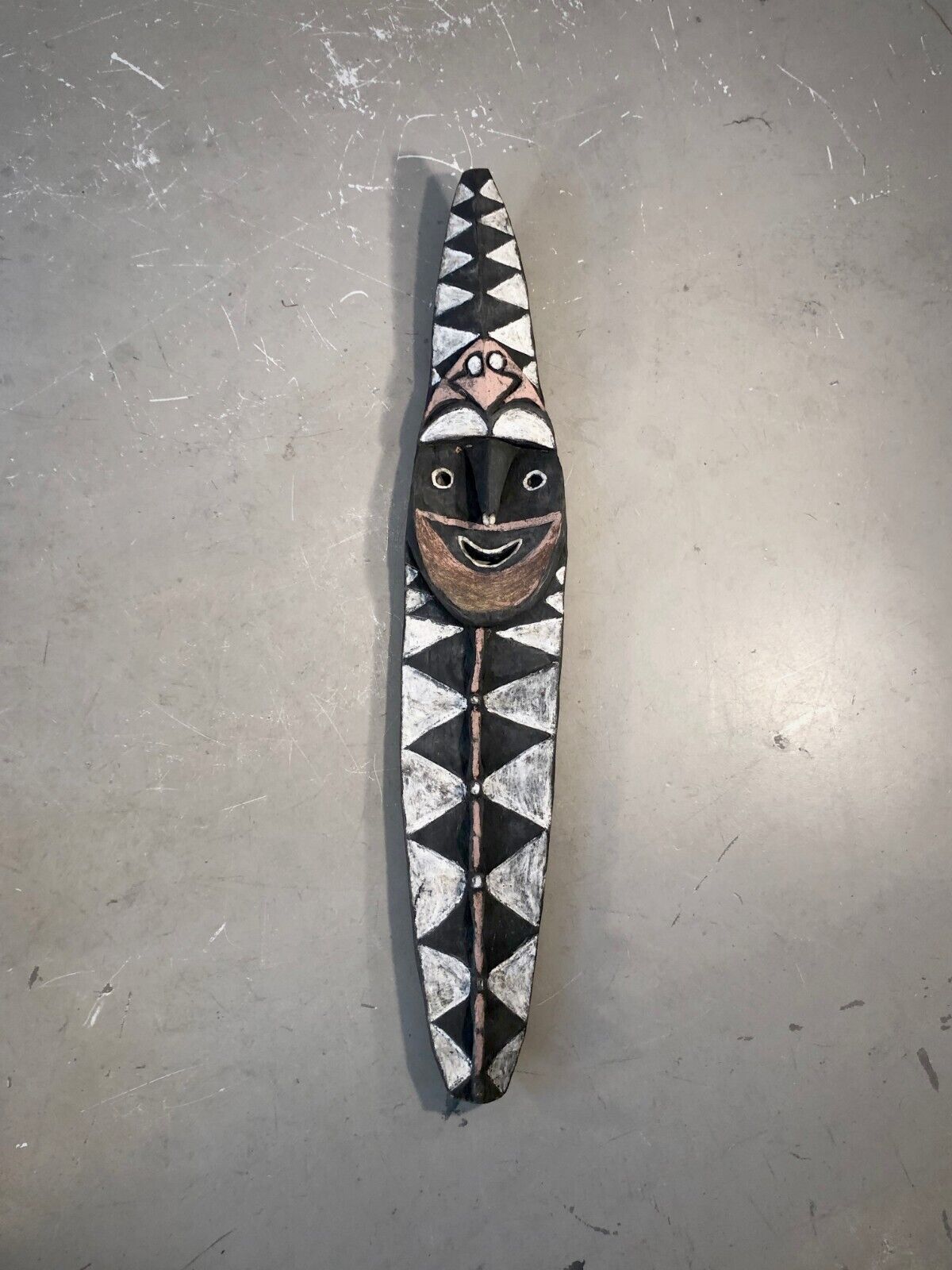 1950 High Sepik Votive Board Papua Oceania Early Art Tribal Brutalist photo furniture