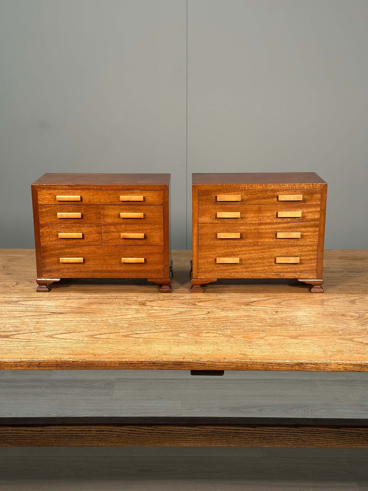 A Pair Of Antique Miniature Chest Of Drawers photo 434.0