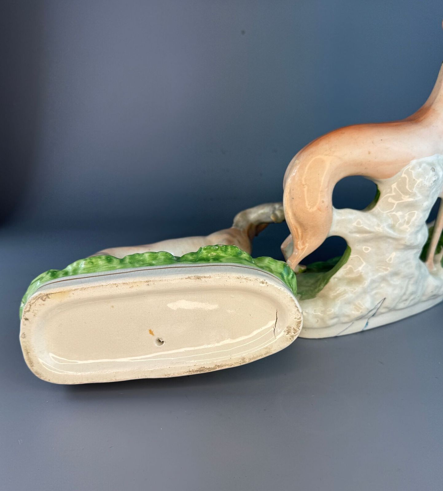'Hares & Graces'   Large Pair Of Victorian Staffordshire Greyhounds With Hares photo vinterior