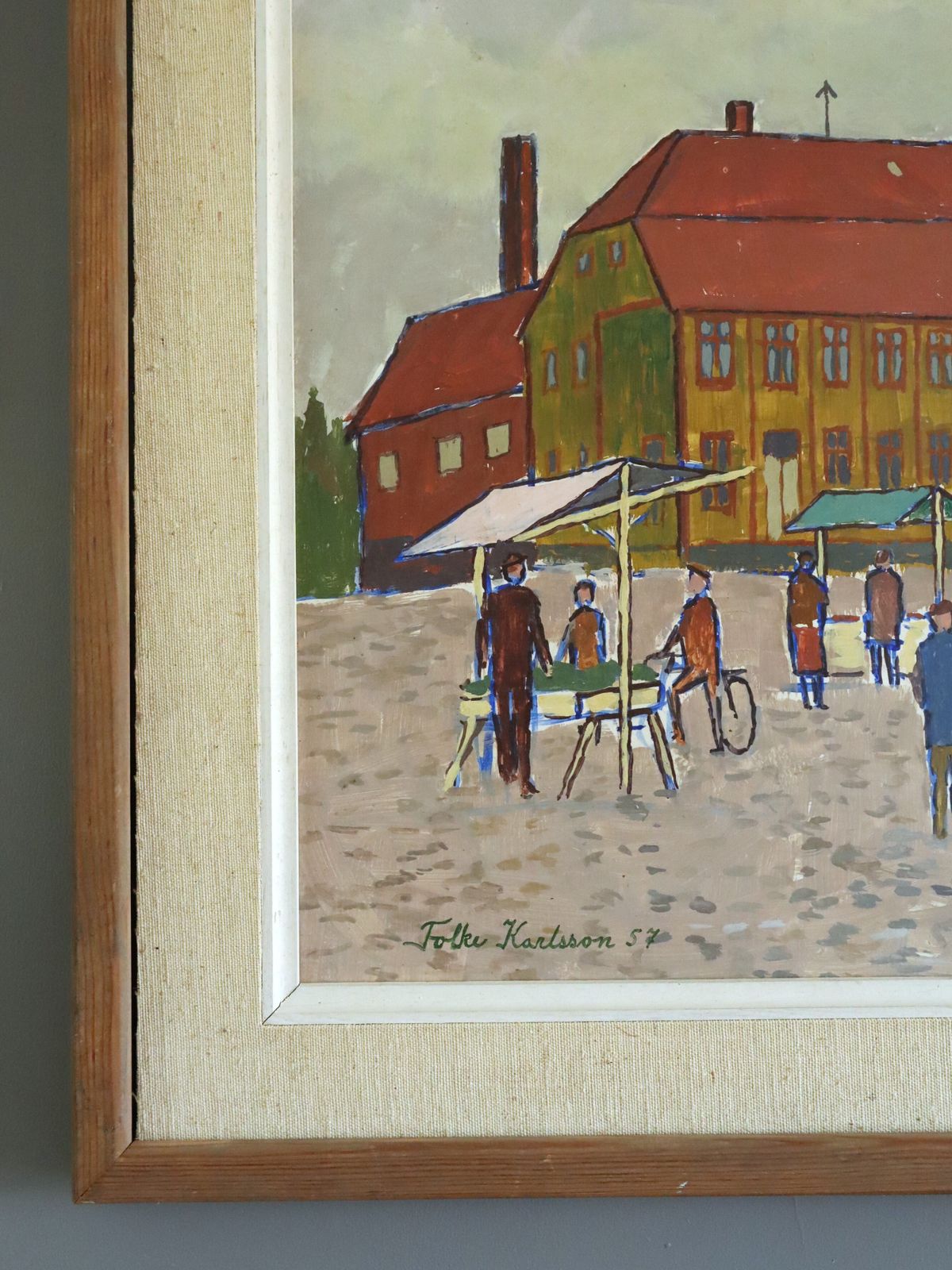 Market Day In The Square  Oil Painting photo buy