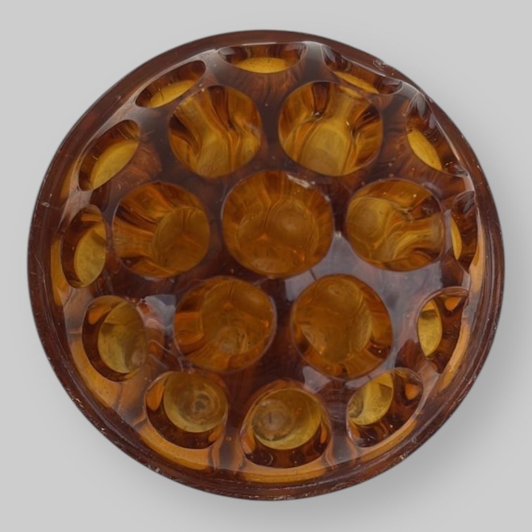 Davidson Glass Posy Bowl, 1930s photo 105.0