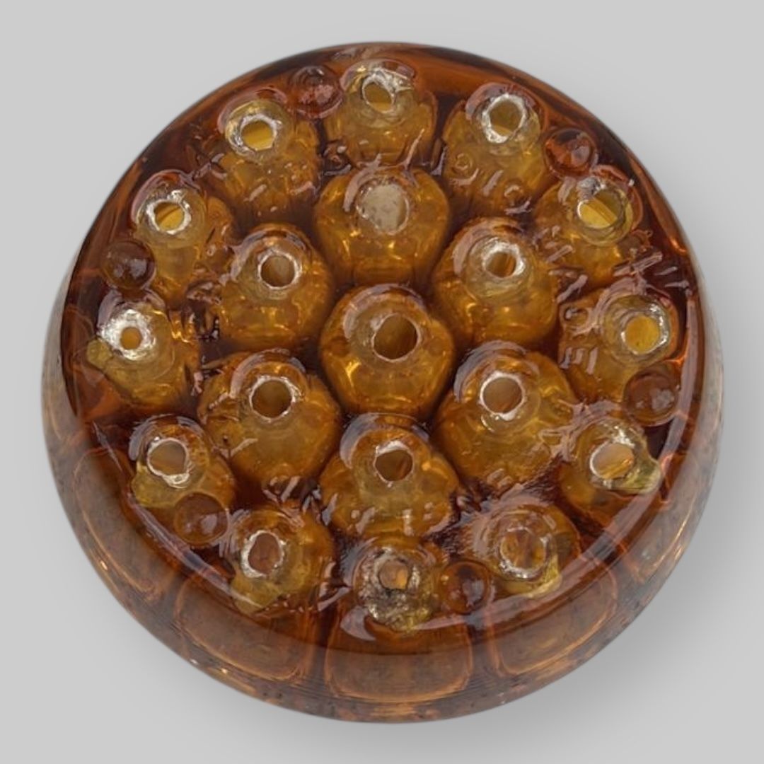 Davidson Glass Posy Bowl, 1930s photo vinterior